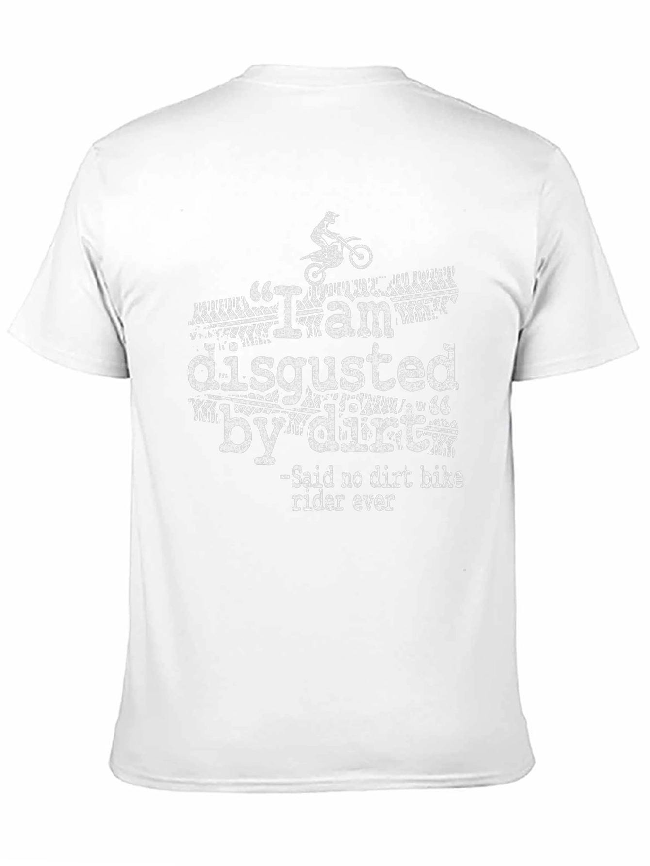 Black Dirt Bike Rider Novelty Graphic T-Shirt view 11