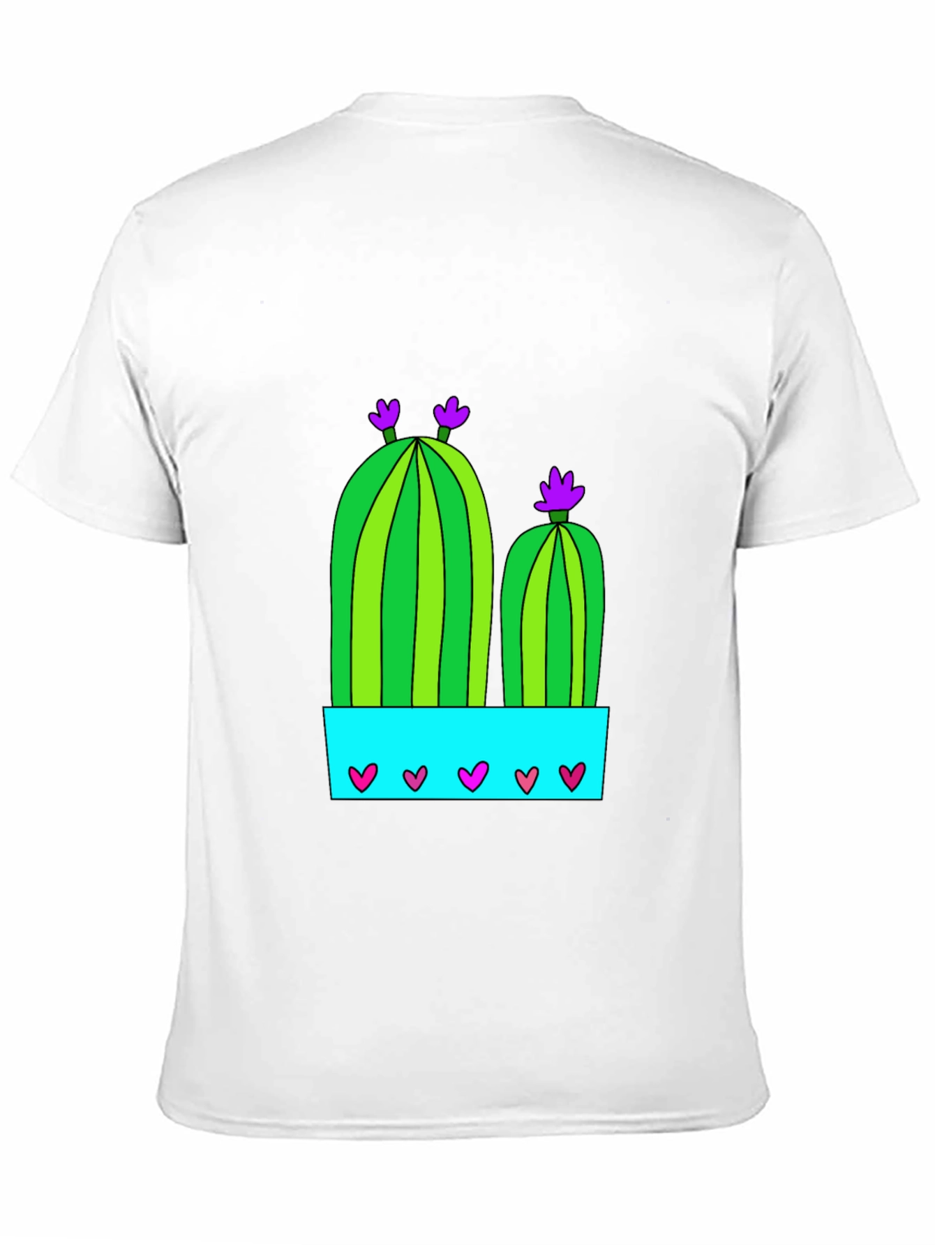 Black Cactus in Pot Graphic Tee - Black view 11