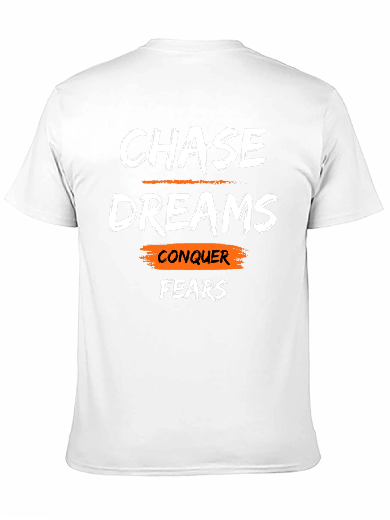 Black Chase Dreams Conquer Fears Graphic T-Shirt view 11