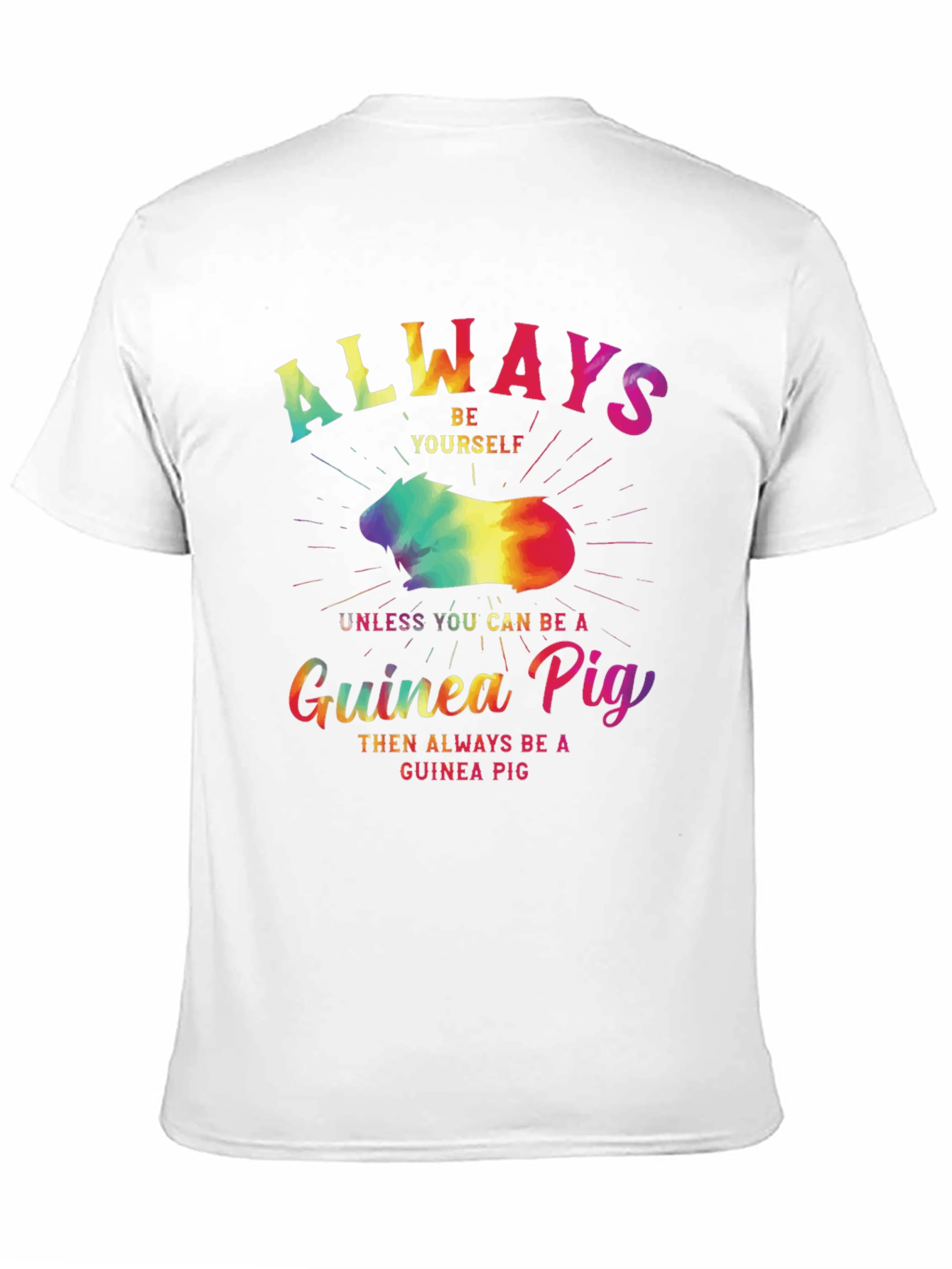 Black Always Be Yourself Guinea Pig T-Shirt view 11