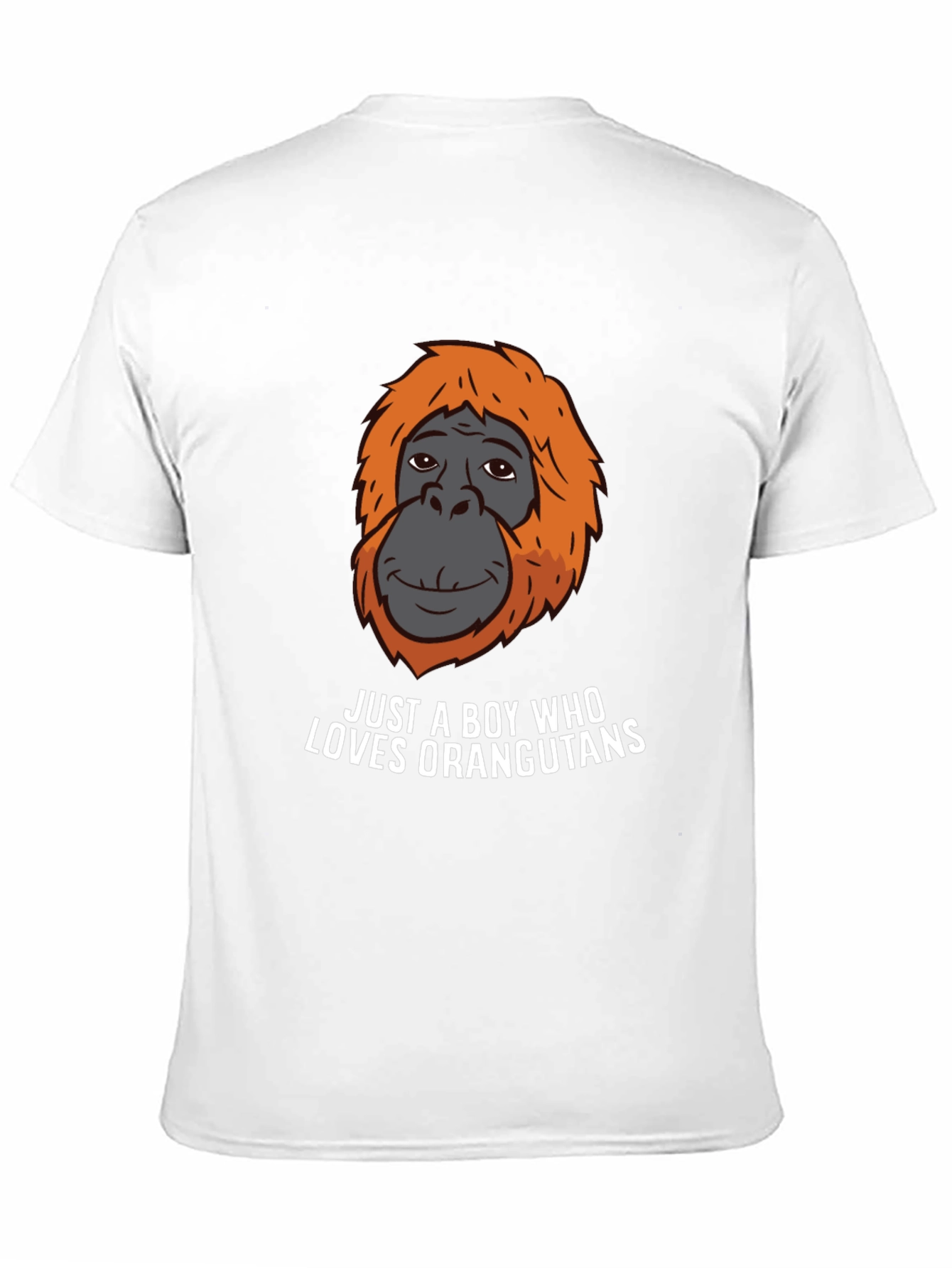 Black Boy Who Loves Orangutans T-Shirt view 11