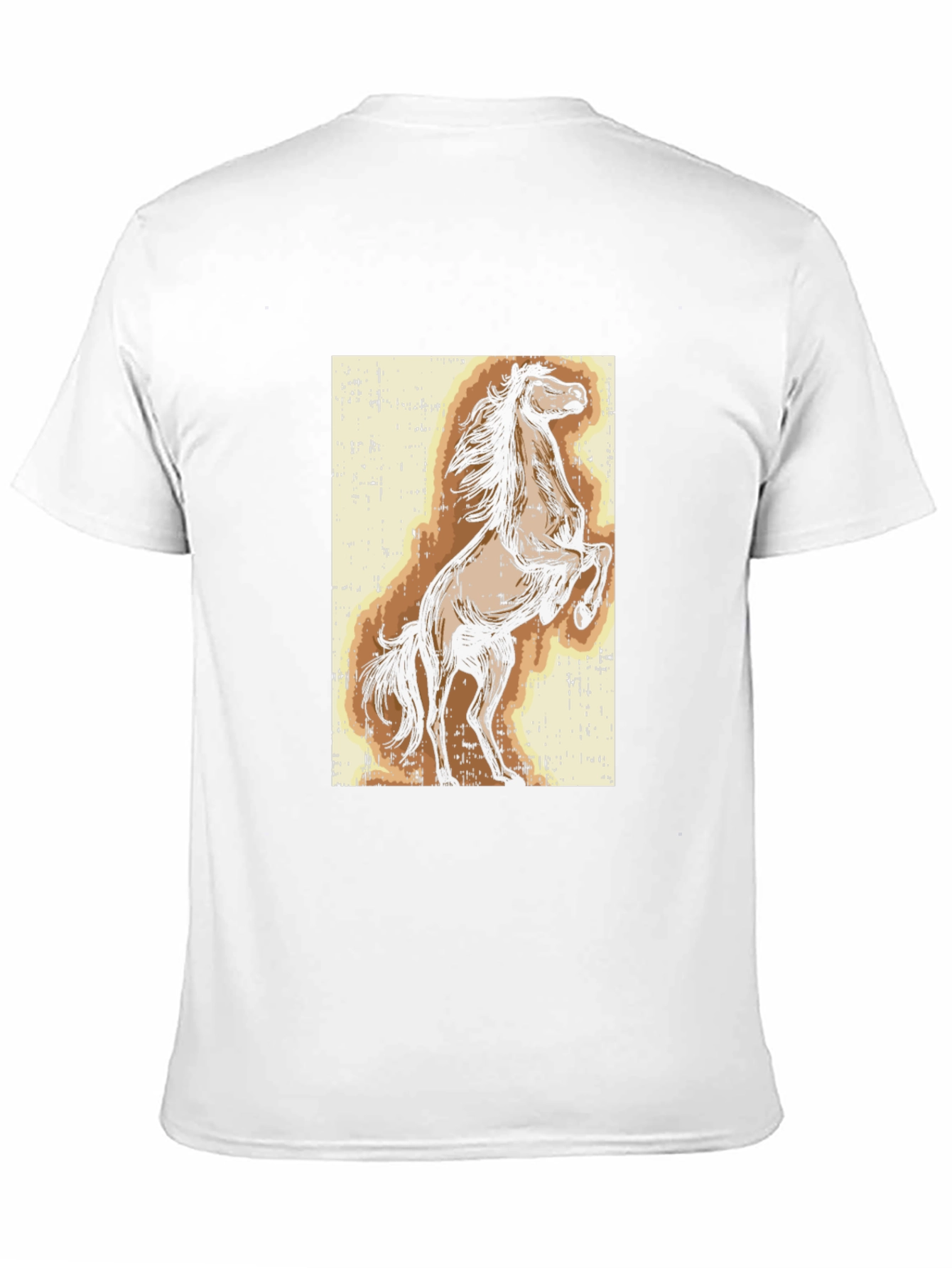 Black Horse Graphic Tee - Black Cotton Blend view 11