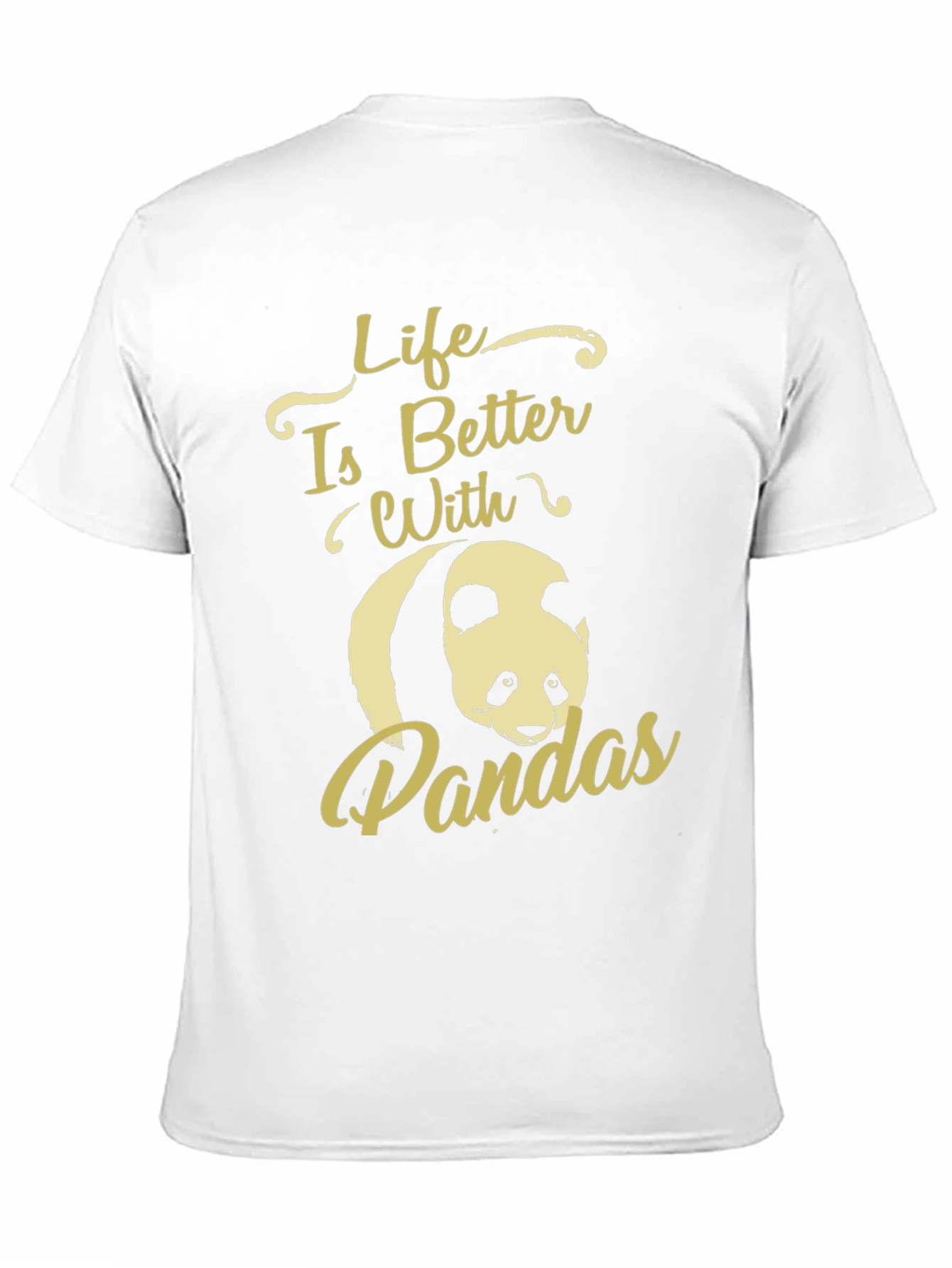 Black Life is Better with Pandas Graphic T-Shirt view 11