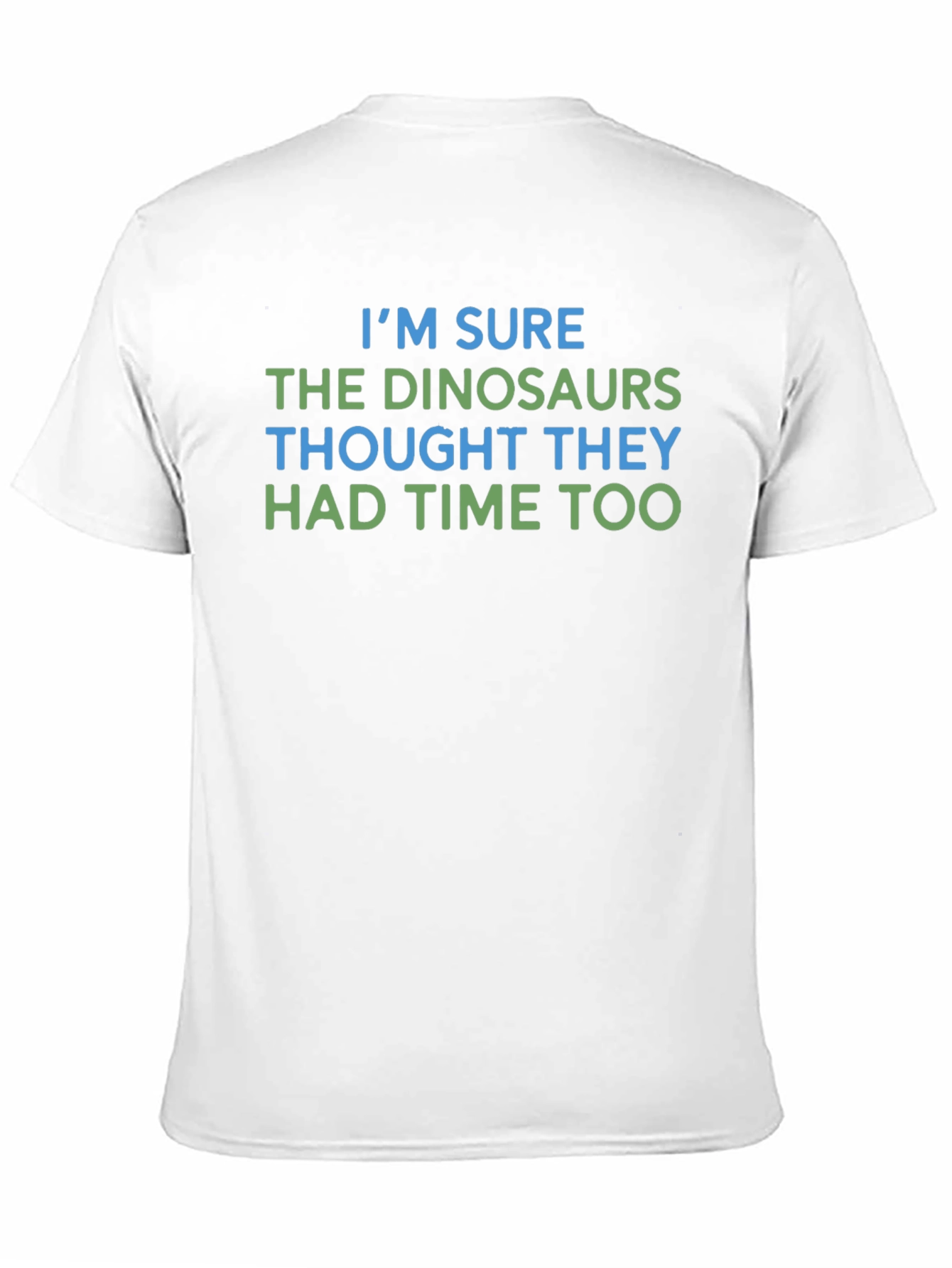 Black Funny Dinosaur Graphic T-Shirt, Time Joke Tee view 11