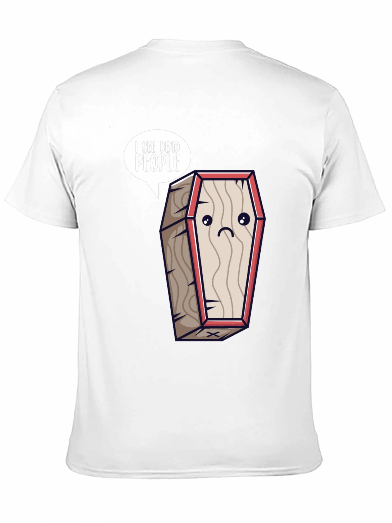 Black I See Dead People Coffin T-Shirt view 11