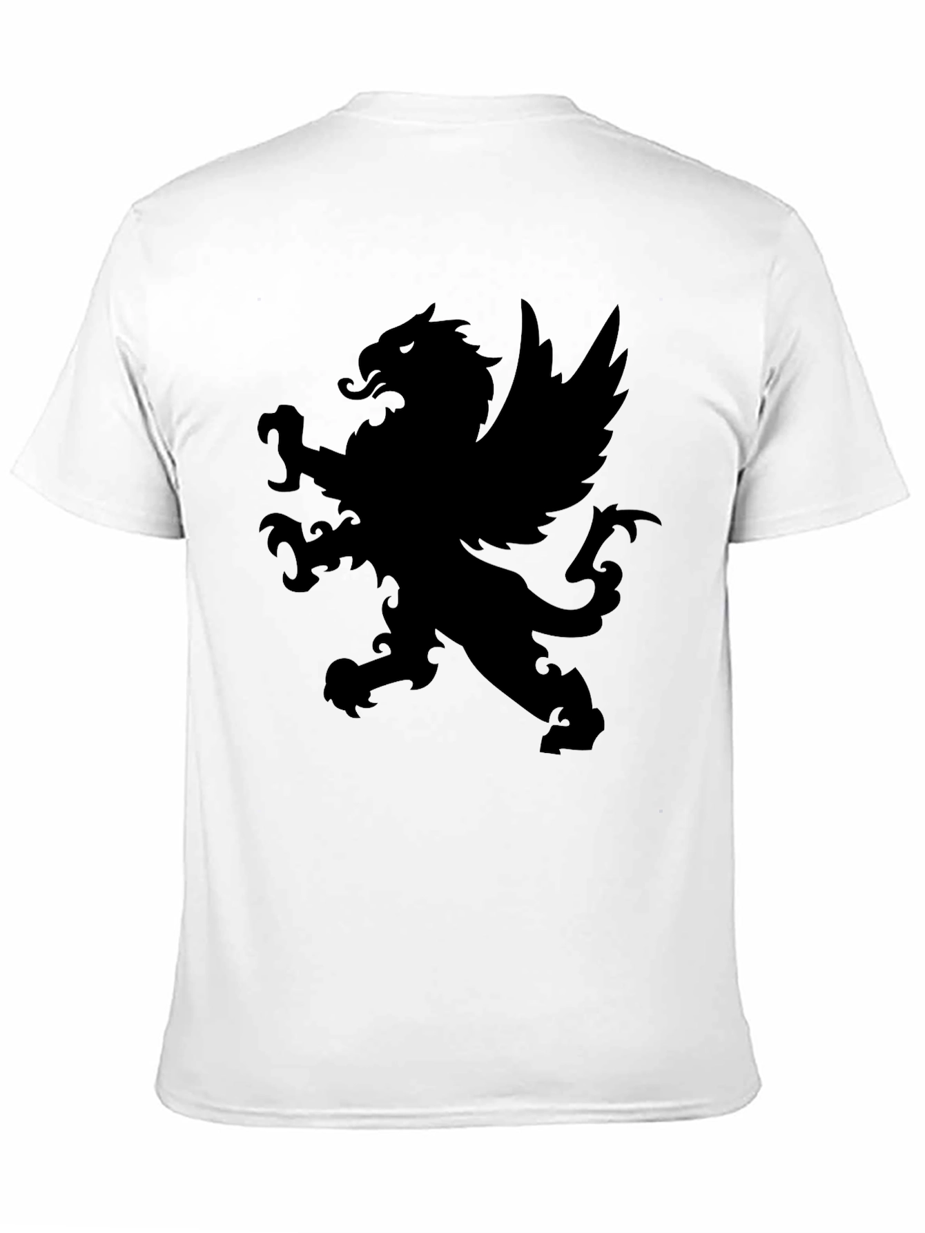 Black Gryphon Graphic Black T-Shirt view 11