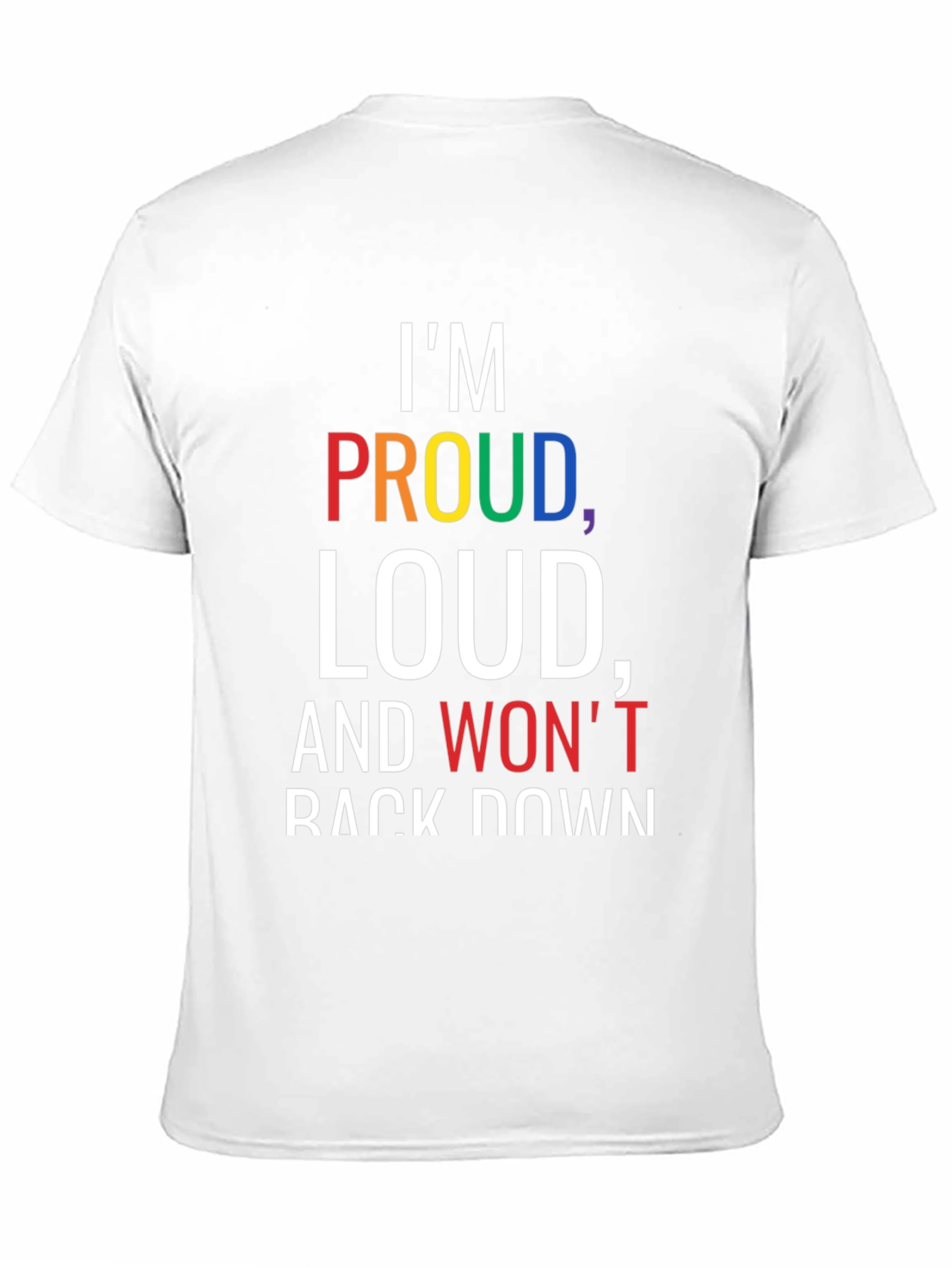 Black Proud Loud T-Shirt - Black Pride Tee view 11