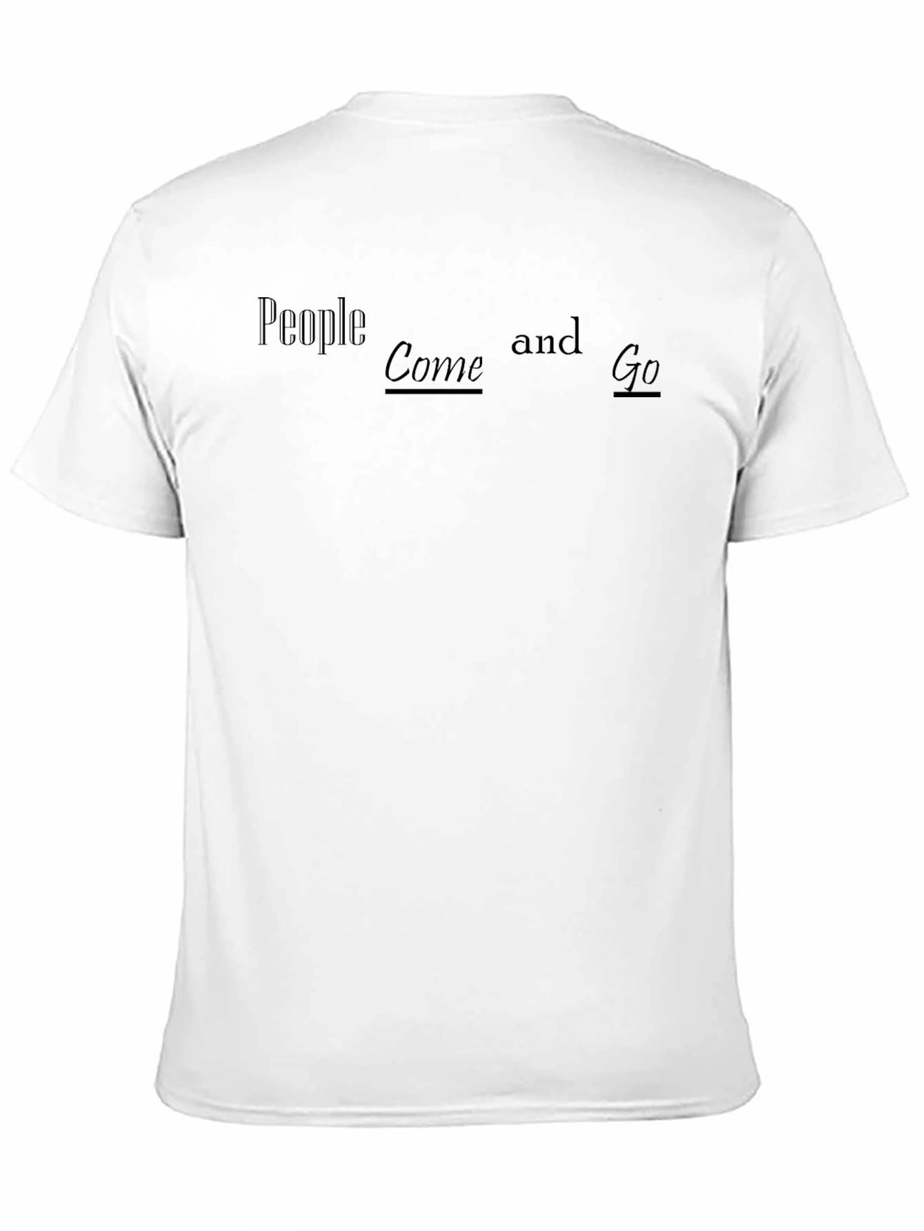 Black People Come and Go Black T-Shirt view 11