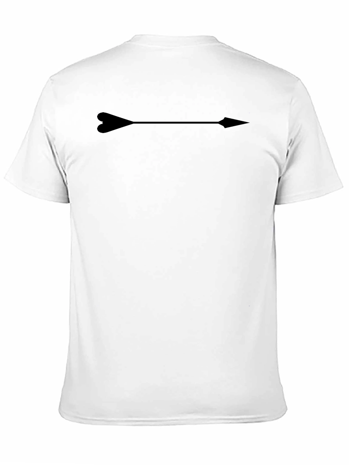 Black Heart Arrow Graphic T-Shirt - Unisex view 11