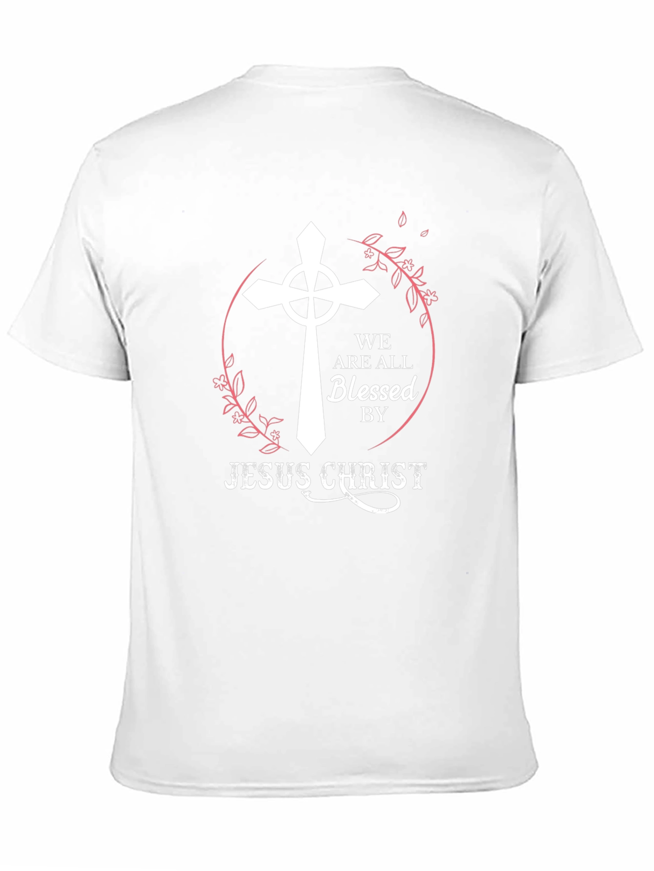 Black Blessed by Jesus Christ Black T-Shirt view 11