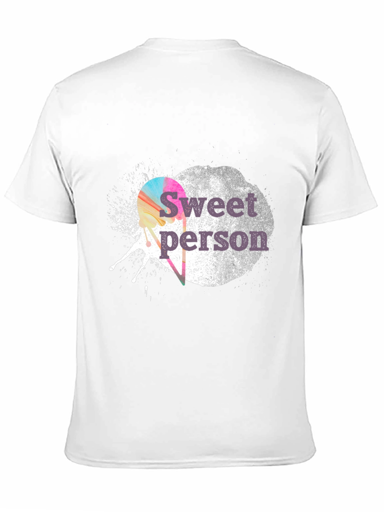 Black Sweet Person Graphic Tee - Soft Cotton Blend view 11