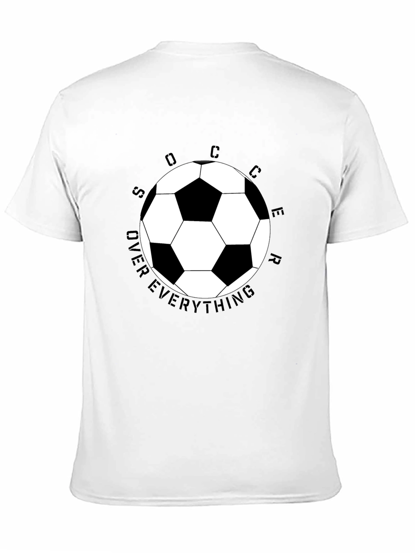 Black Soccer Over Everything Graphic Tee view 11