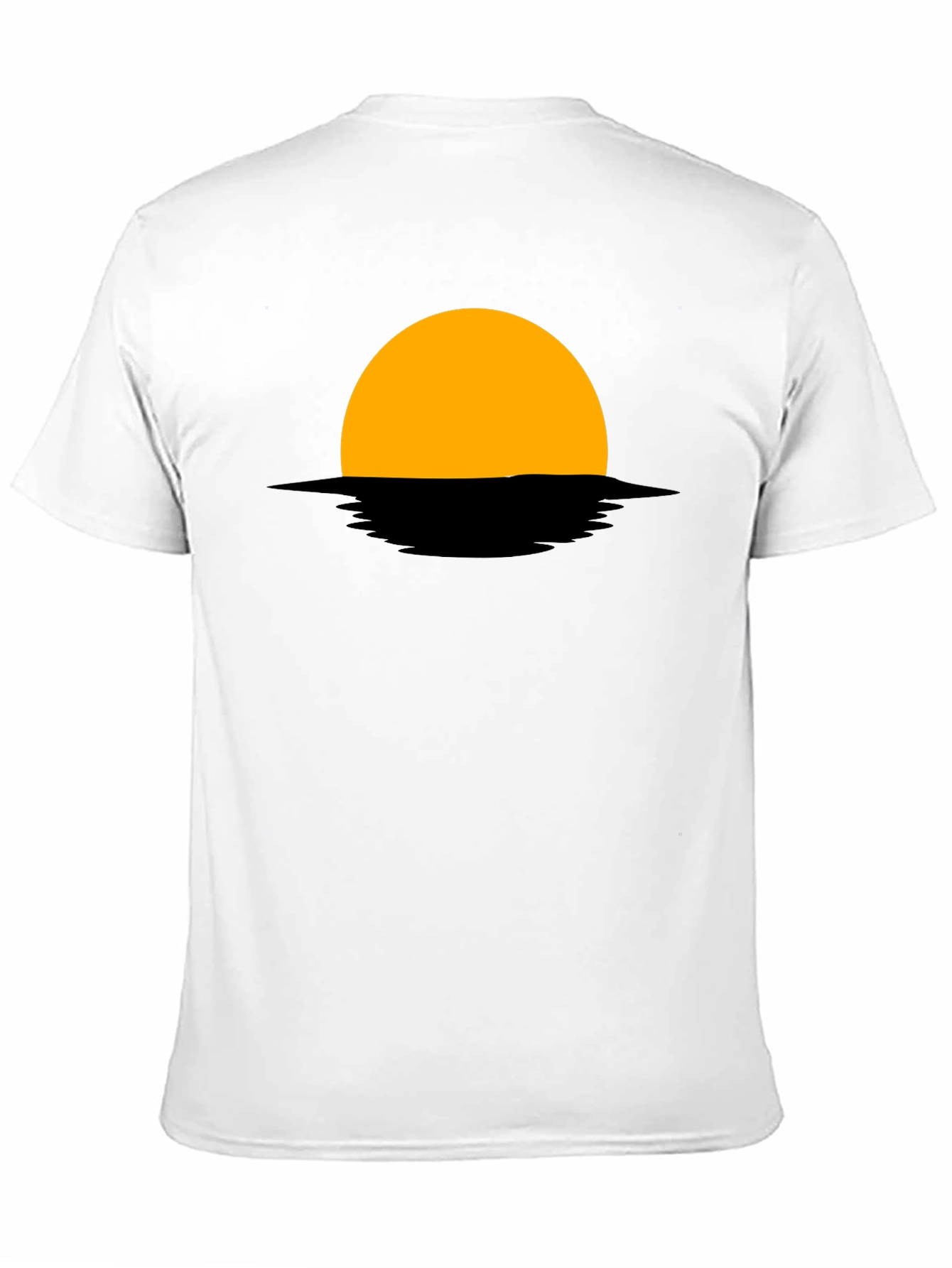 Black Sunset Graphic Tee - Modern Minimalist Design view 11