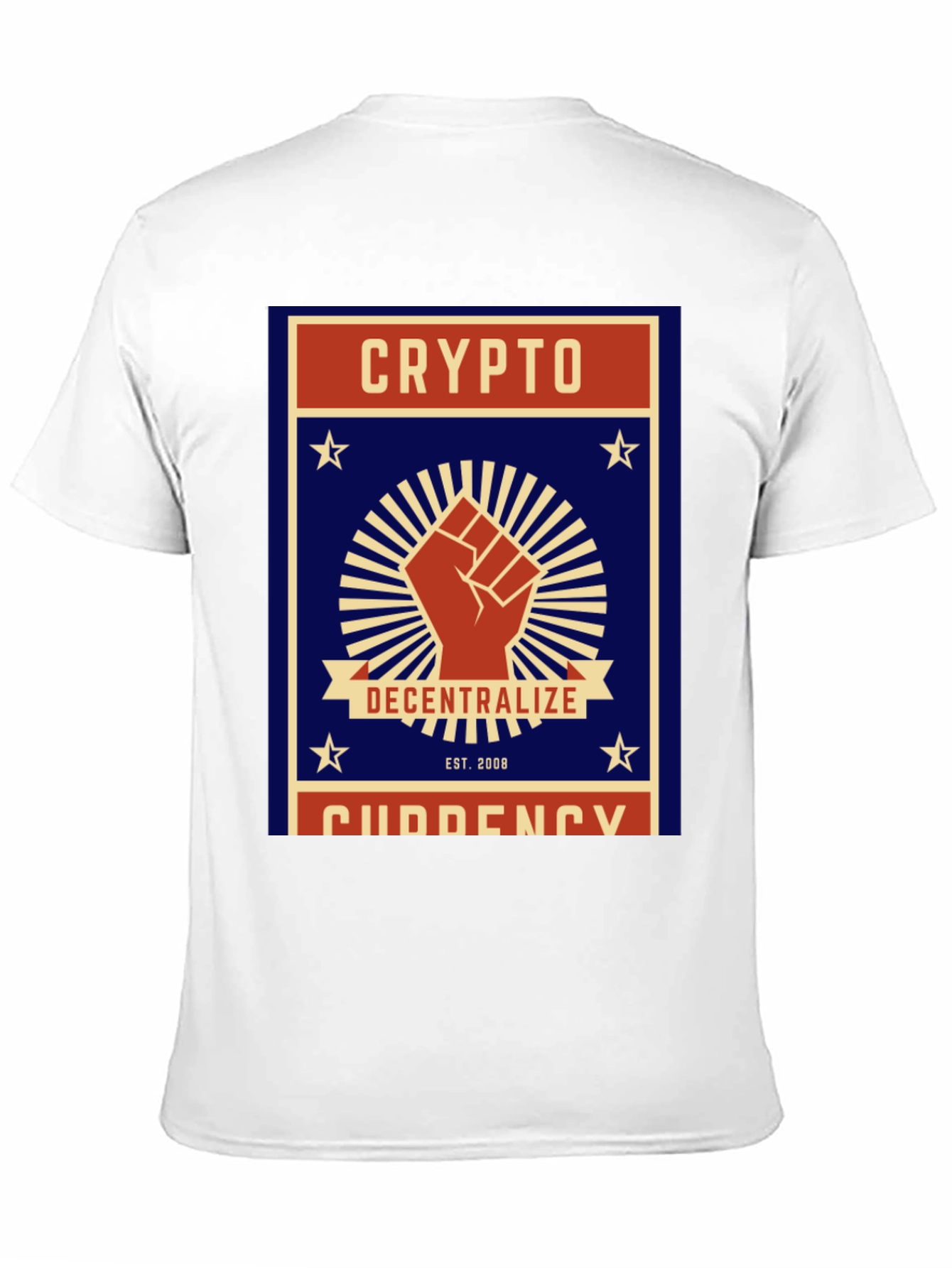 Black Crypto Decentralize T-Shirt - Black Cotton Graphic Tee view 11