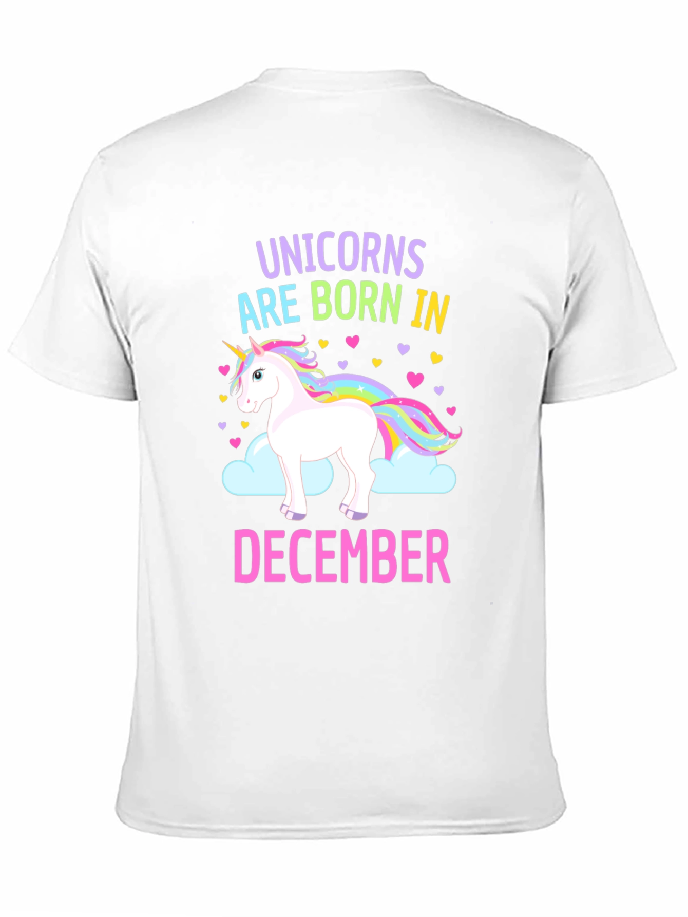 Black Unicorn December Birthday T-Shirt view 11