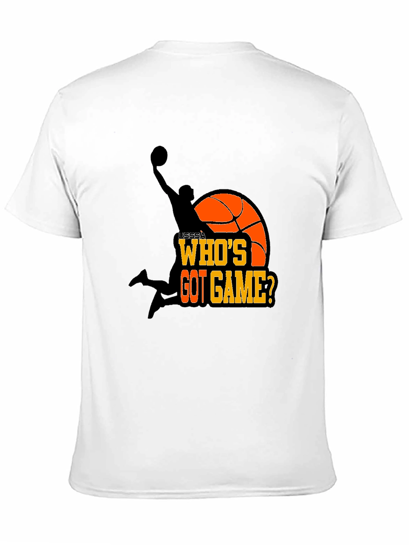 Black Who's Got Game? Basketball T-Shirt view 11