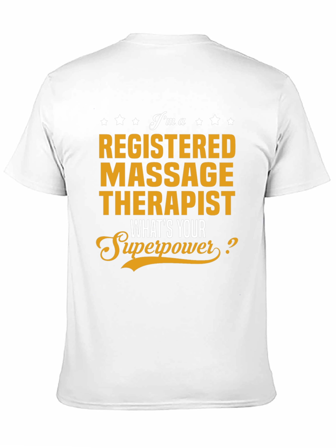 Black Massage Therapist Superpower T-Shirt - Black view 11