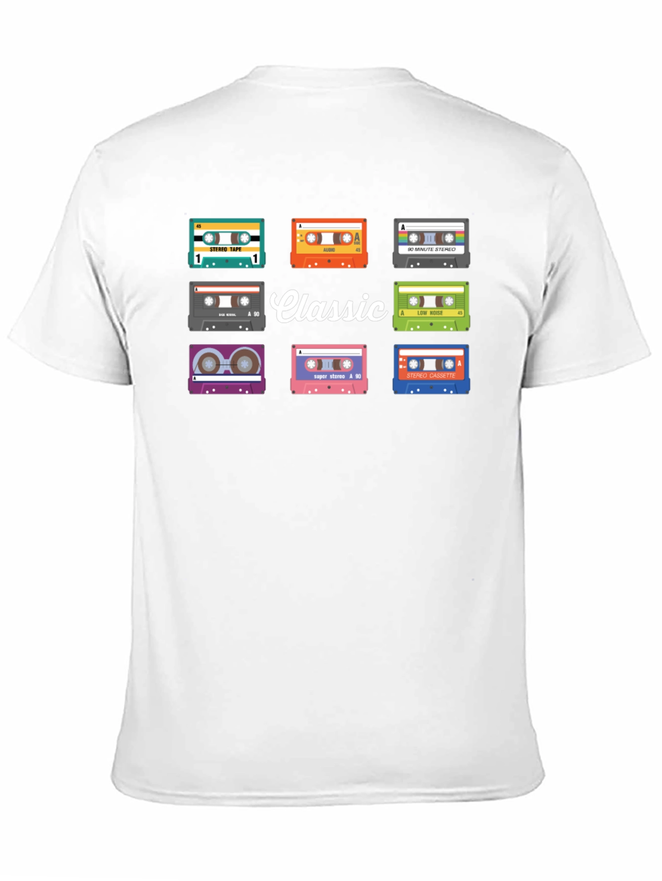 Black Classic Cassette Tape Graphic Tee view 11