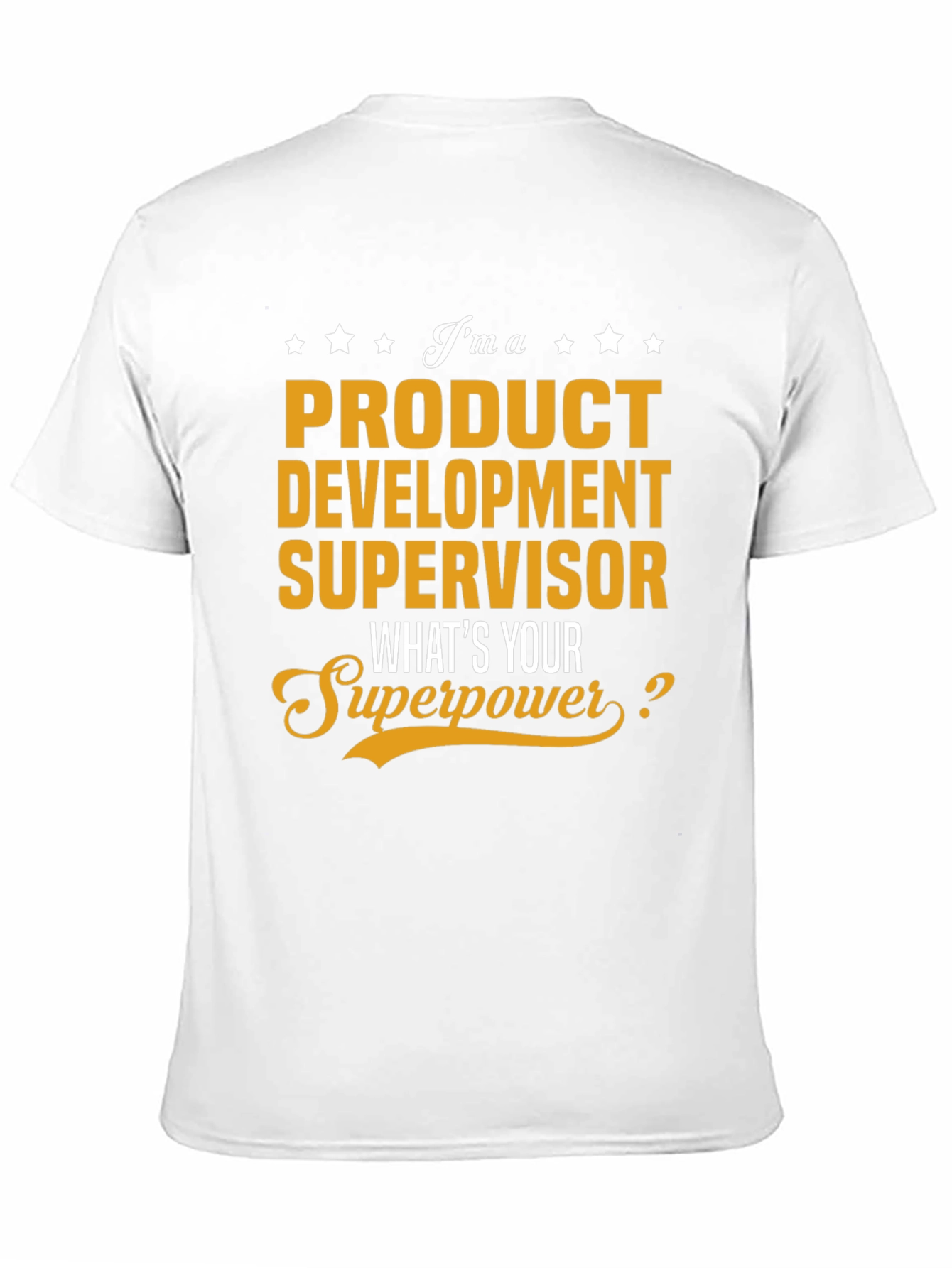 Black Product Development Supervisor Superpower T-Shirt view 11