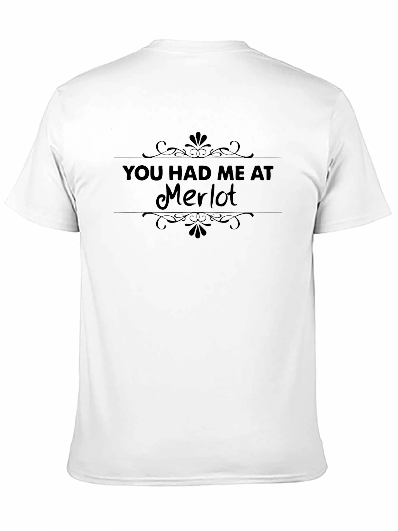 Black You Had Me At Merlot Graphic Tee - Black T-Shirt view 11