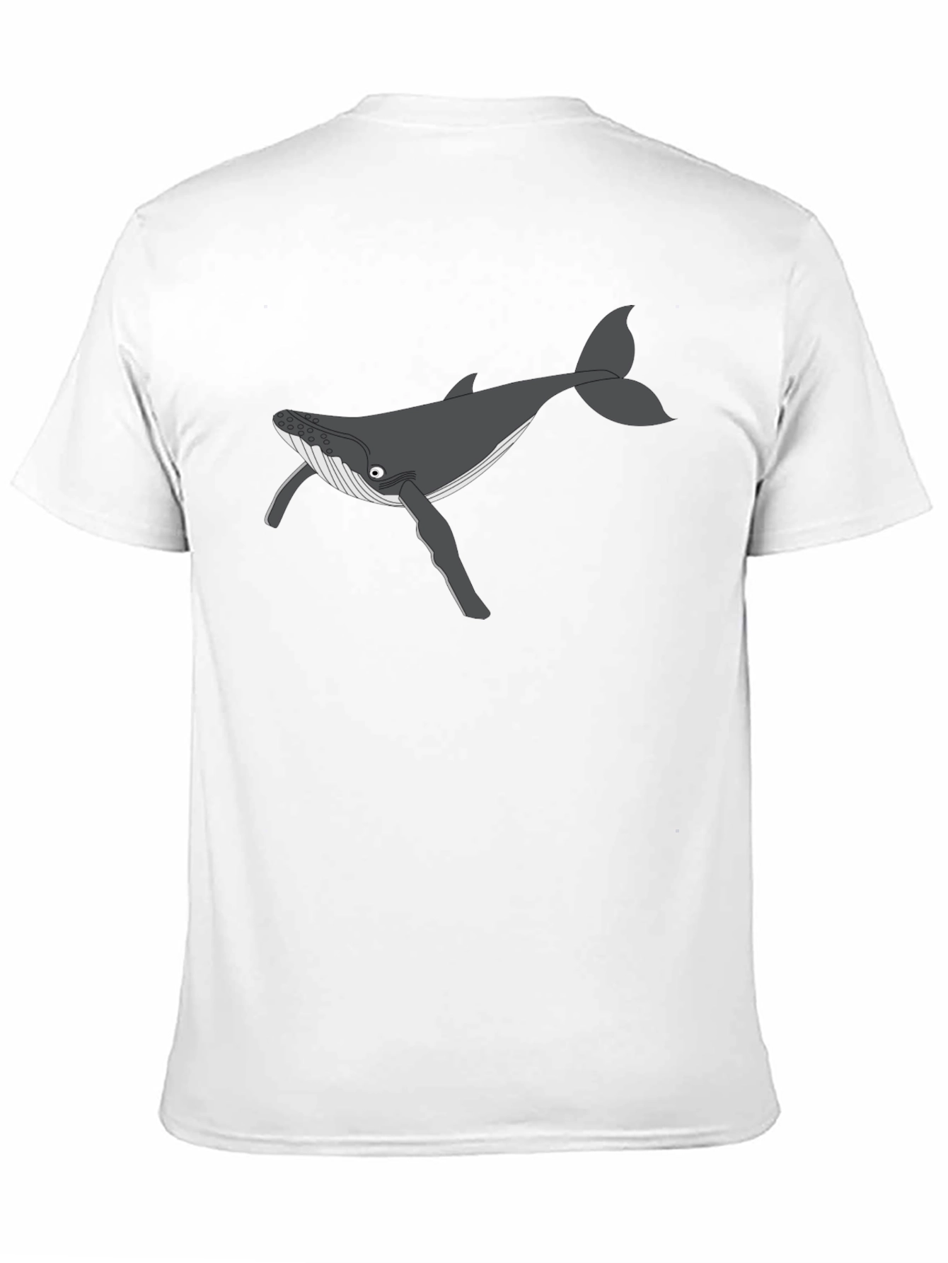Black Whale Graphic Tee - Black Casual T-Shirt view 11