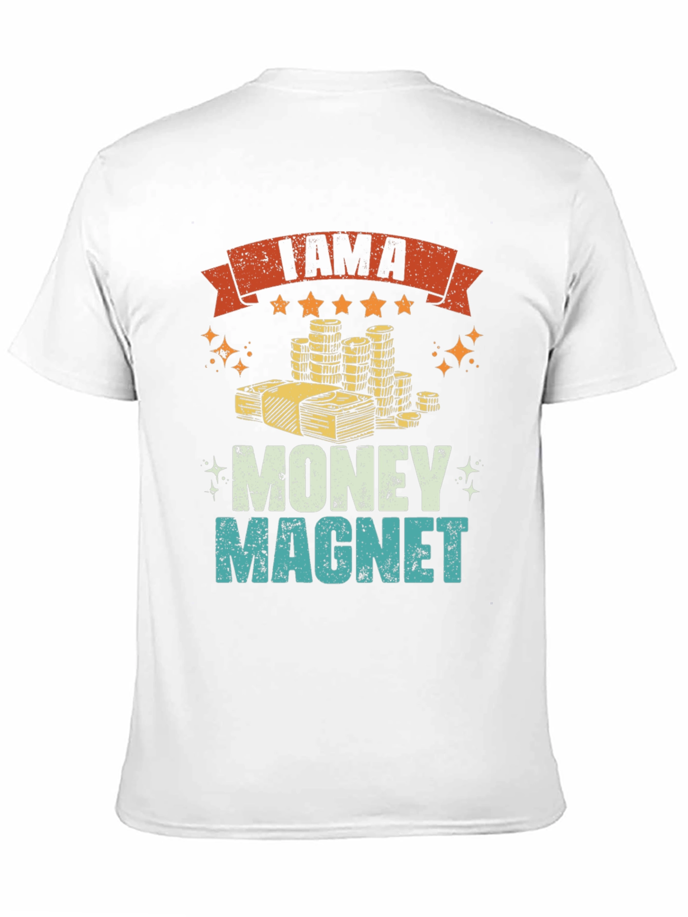 Black I am a Money Magnet Graphic Tee view 11