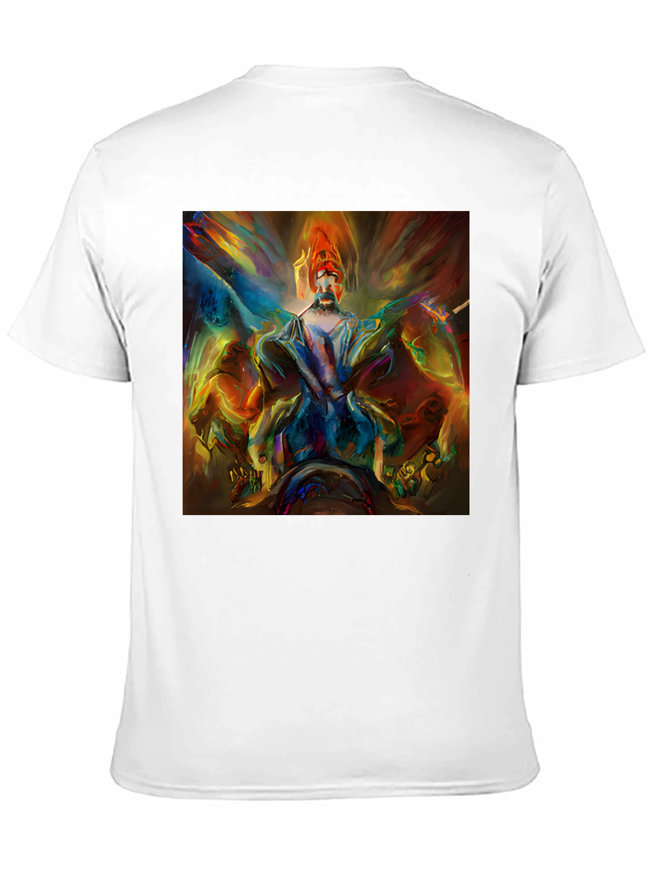 Black Abstract Art Print Black T-Shirt view 11