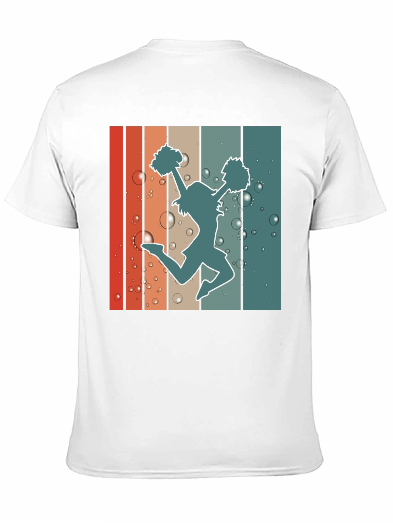 Black Retro Cheerleader Graphic T-Shirt - Black view 11