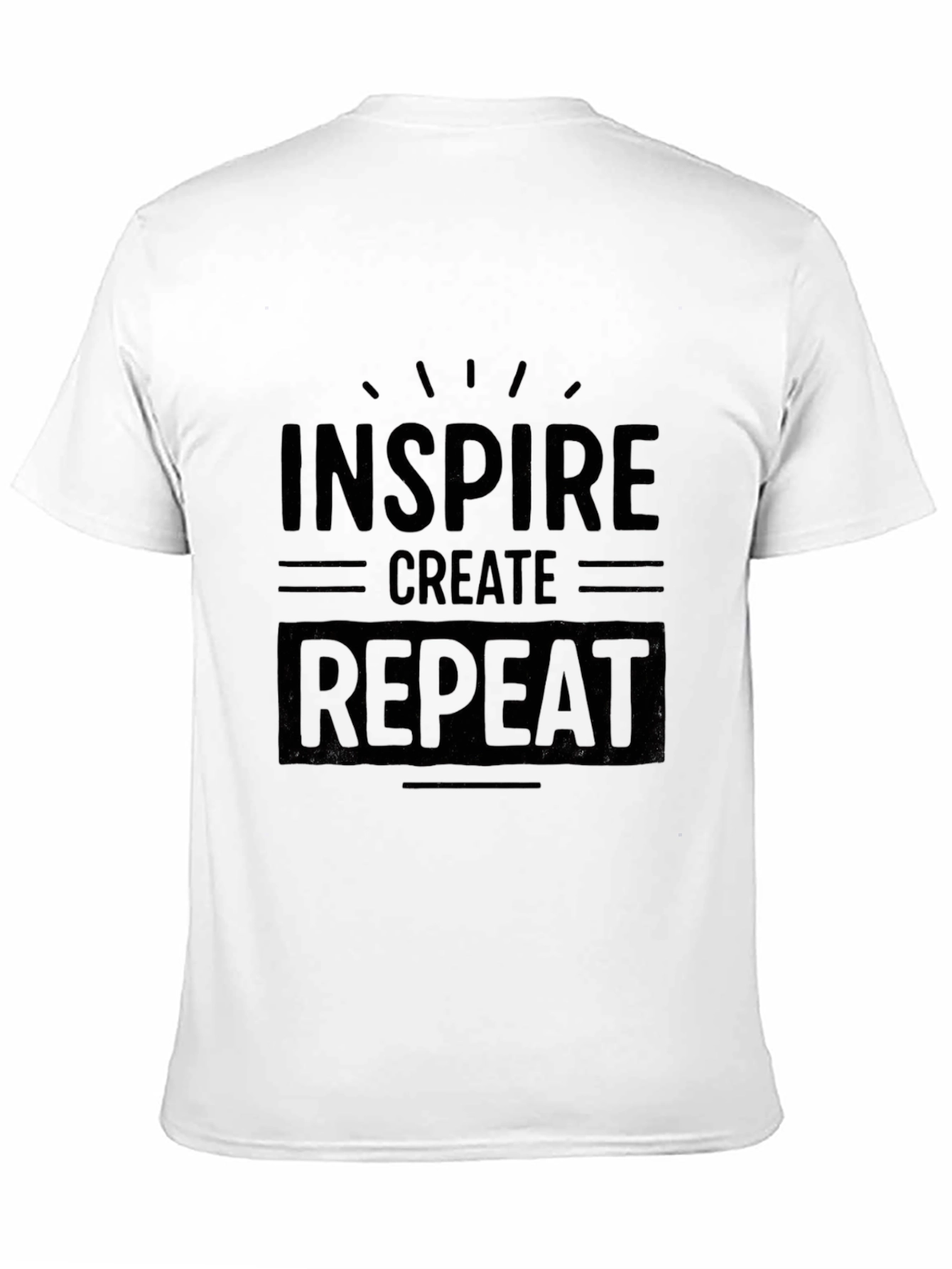 Black Inspire Create Repeat Graphic T-Shirt - Black view 11