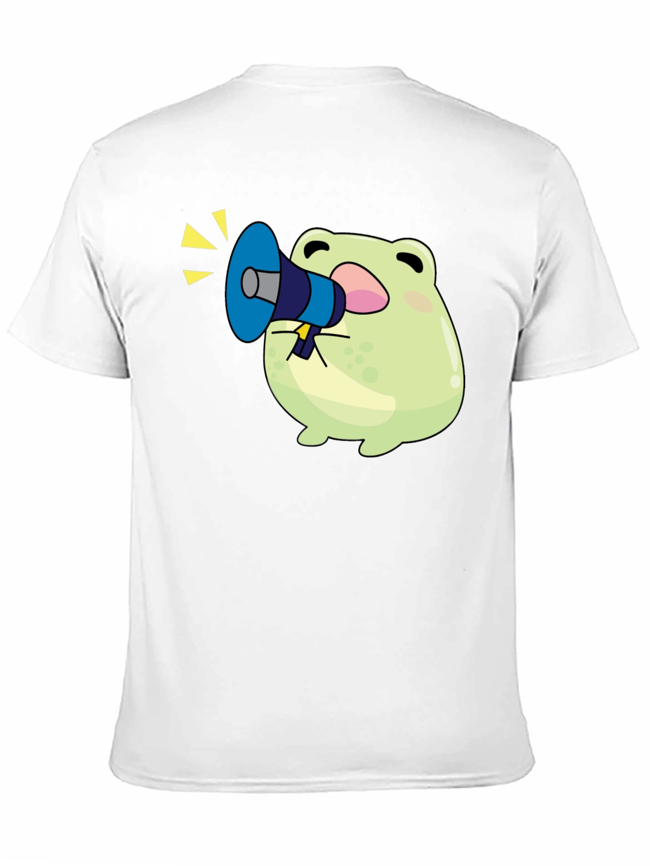 Black Frog with Megaphone T-Shirt - Black Graphic Tee view 11