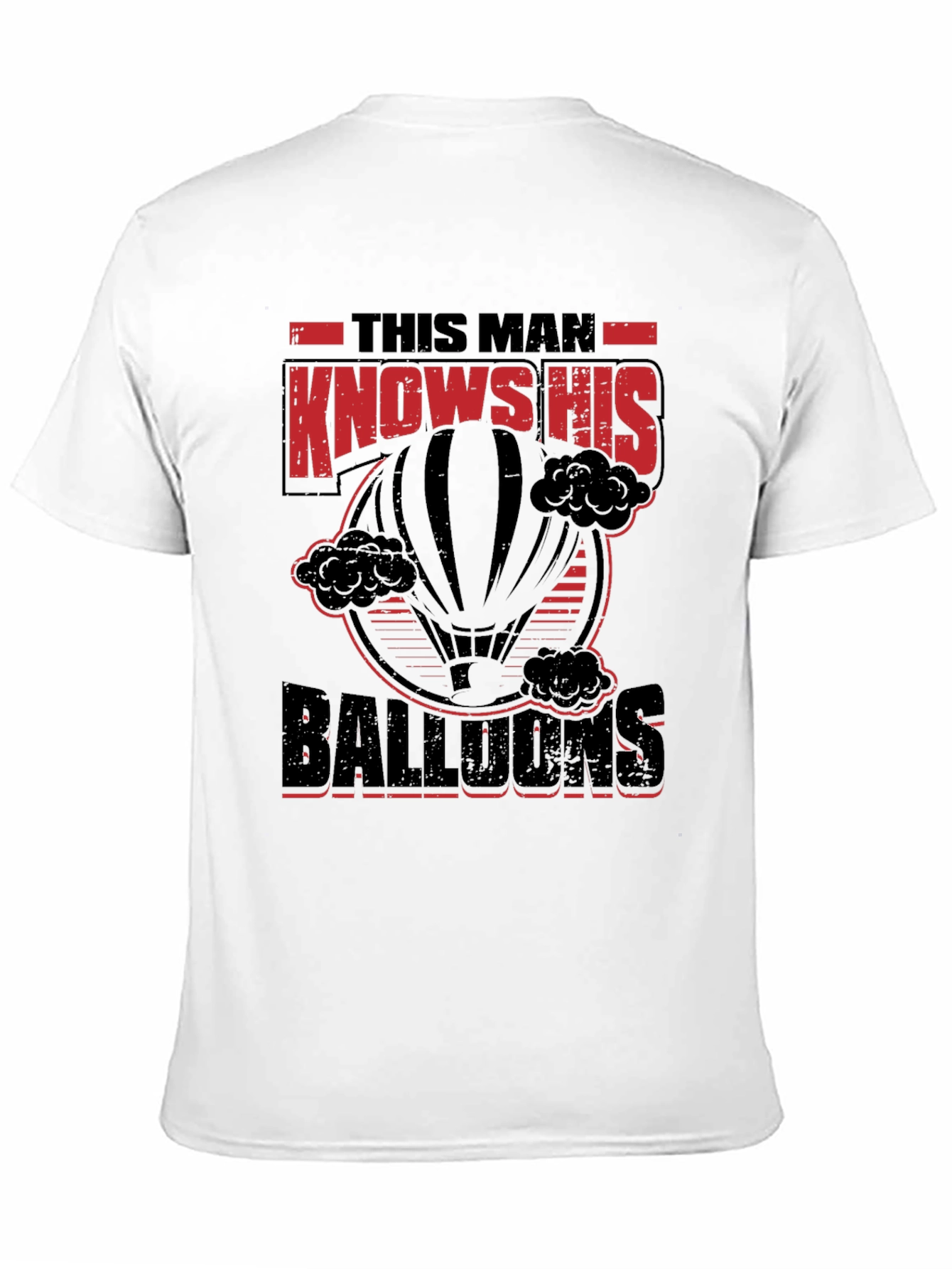 Black This Man Knows His Balloons Graphic T-Shirt view 11