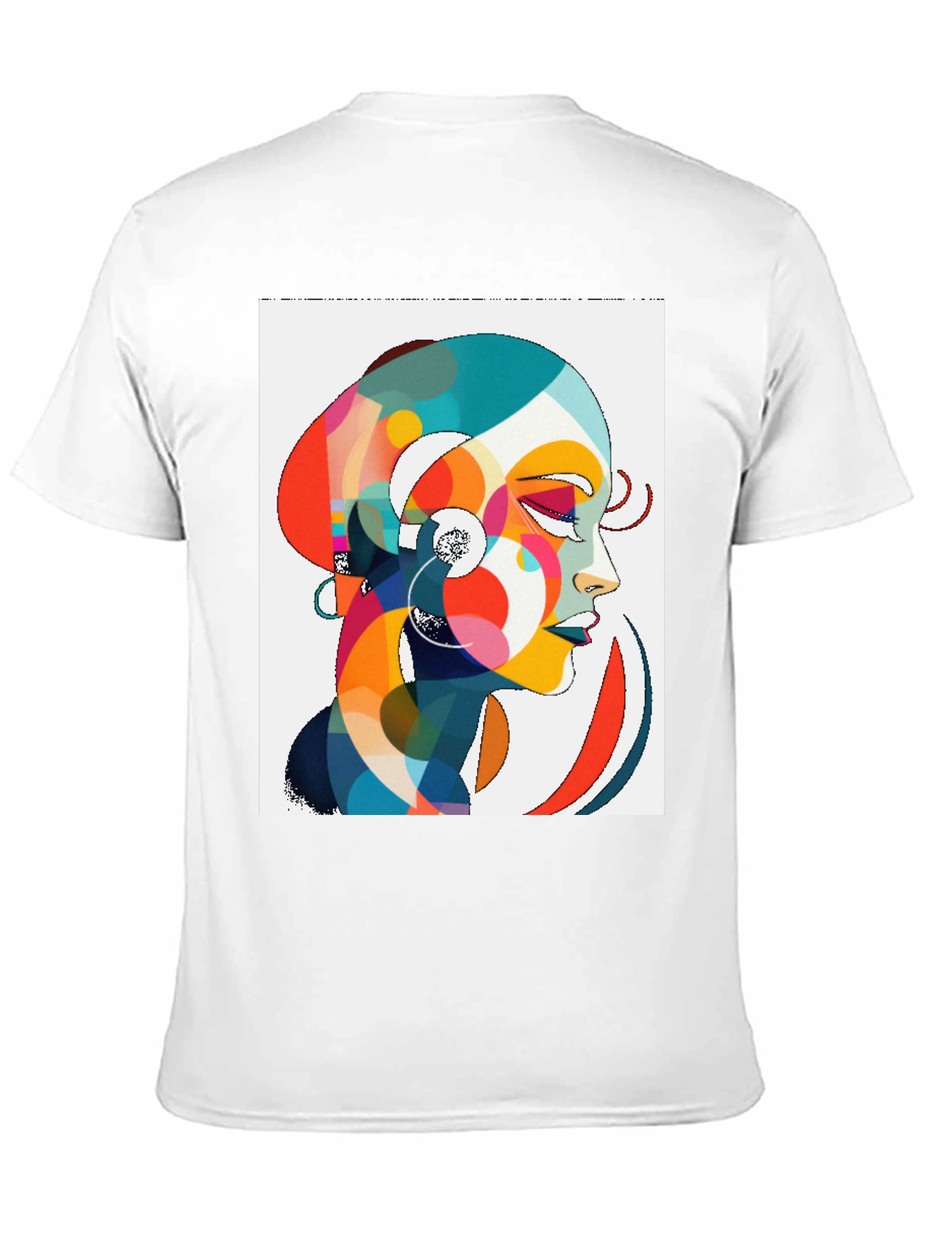 Black Abstract Woman Graphic Tee - Stylish Comfort view 11