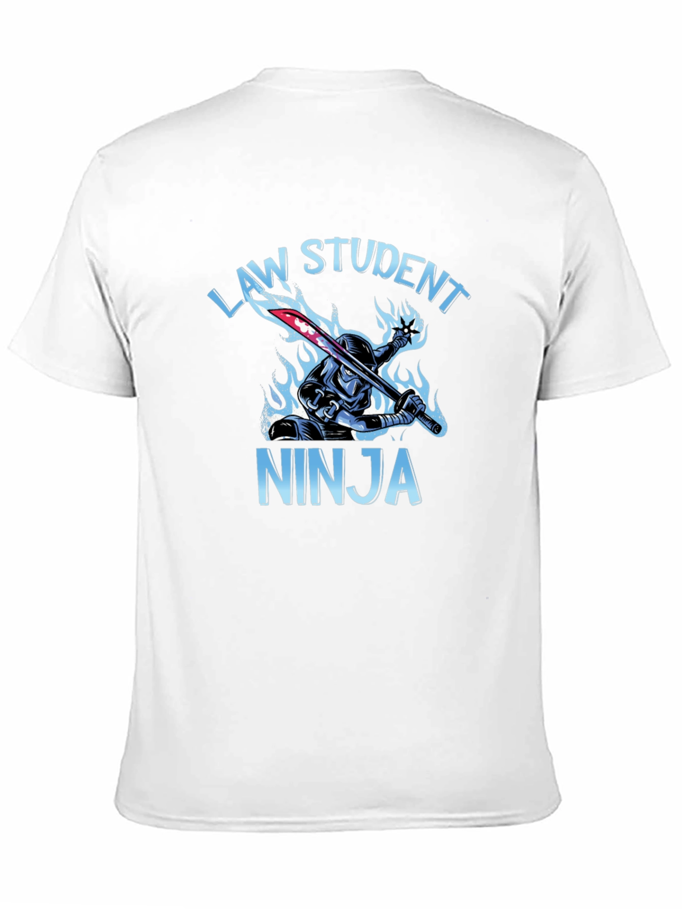 Black Law Student Ninja Graphic T-Shirt view 11