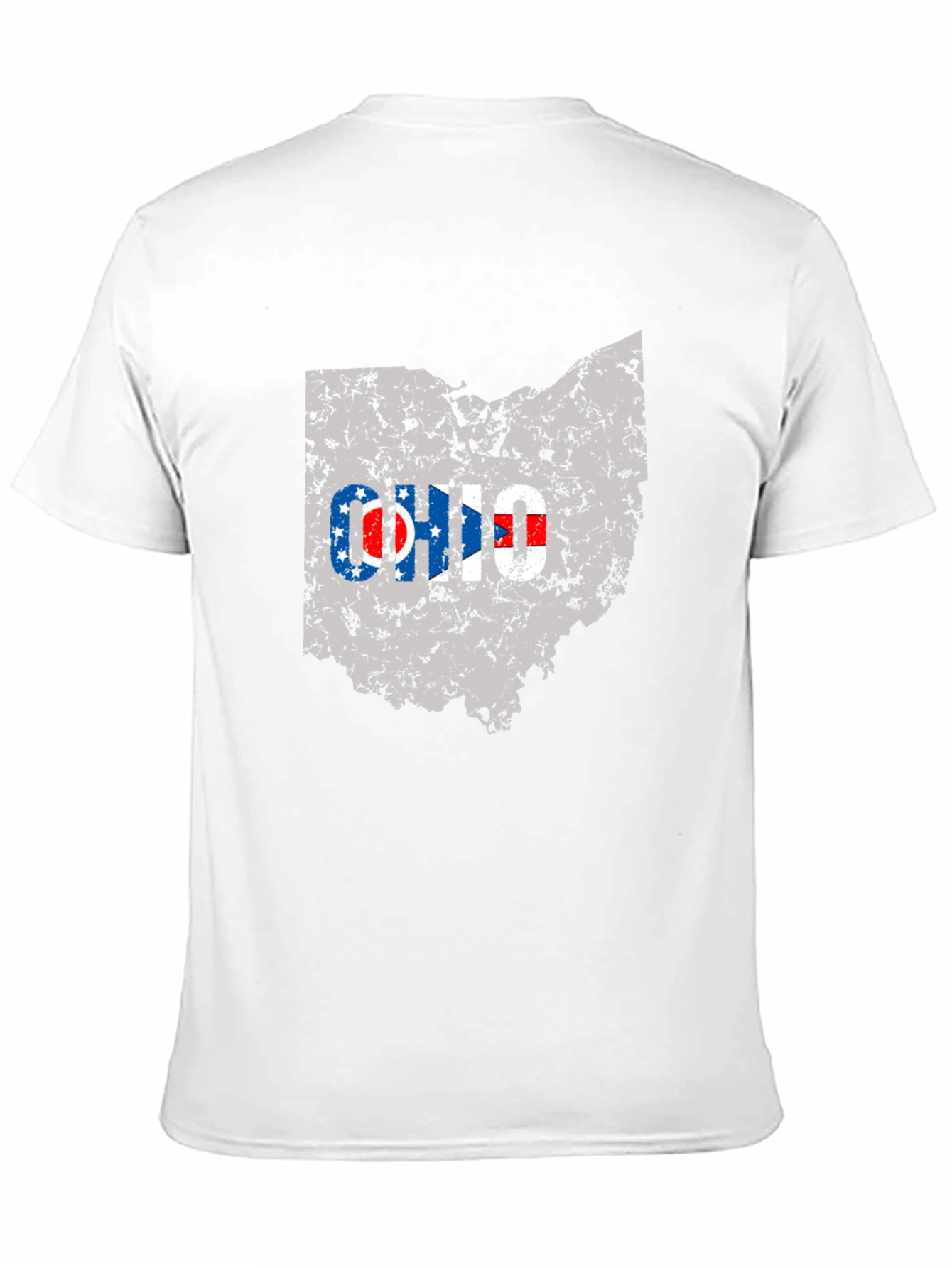 Black Ohio State Flag Distressed Graphic Tee view 11