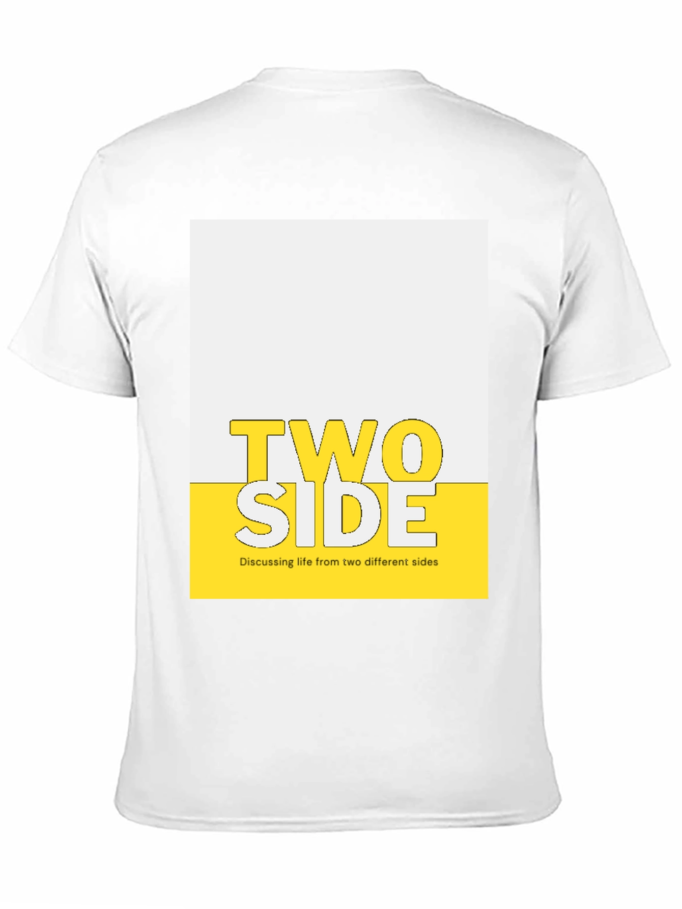 Black Two Side Graphic Print T-Shirt view 11