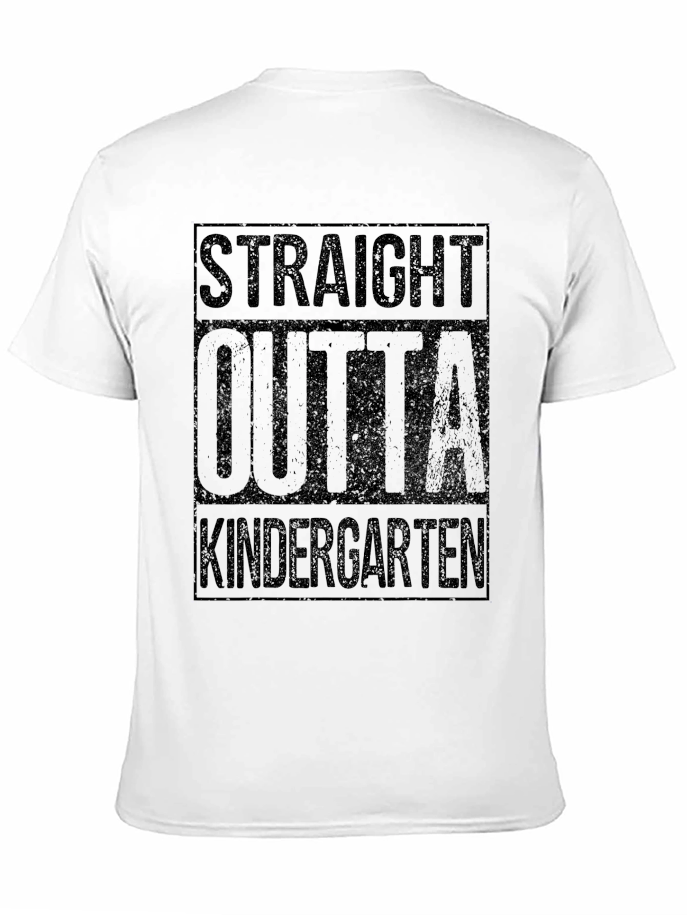 Straight Outta Kindergarten Black T-Shirt - 11