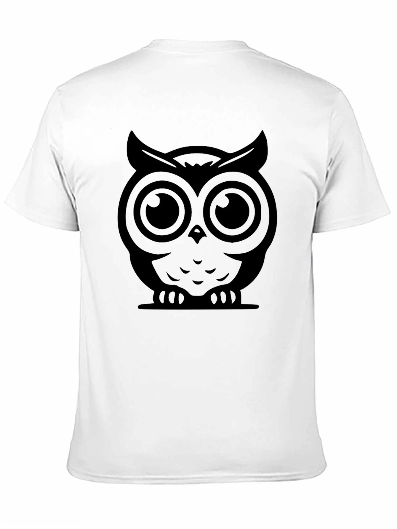 Black Owl Graphic Black T-Shirt view 11