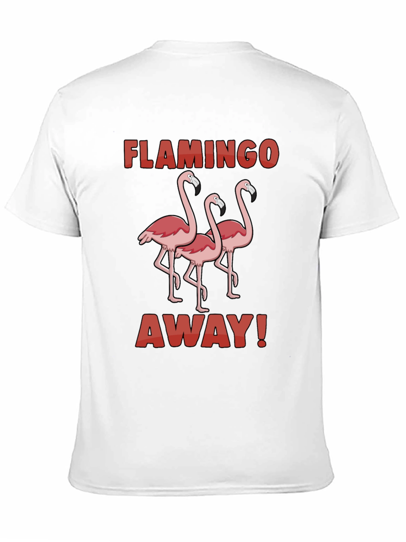 Black Flamingo Away Graphic Tee - Black Cotton T-Shirt view 11