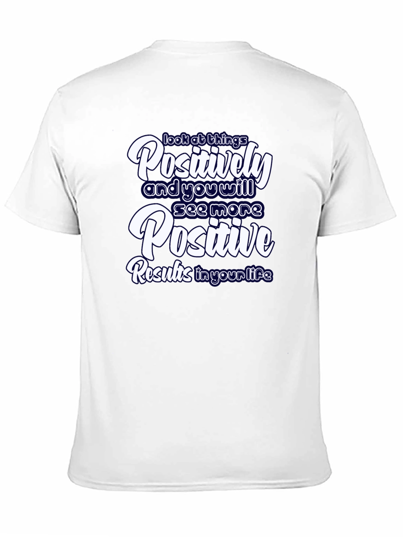 Black Positive Results Graphic Tee - Motivational Black T-Shirt view 11