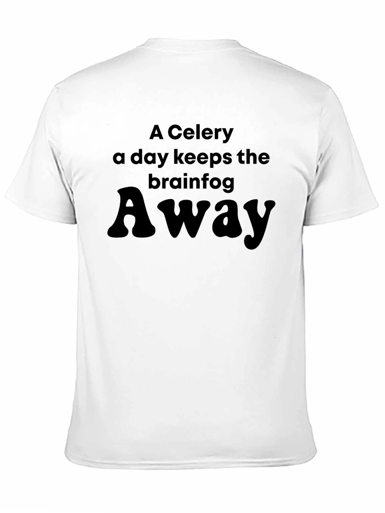 Black Celery a Day Brainfog Away Funny T-Shirt view 11