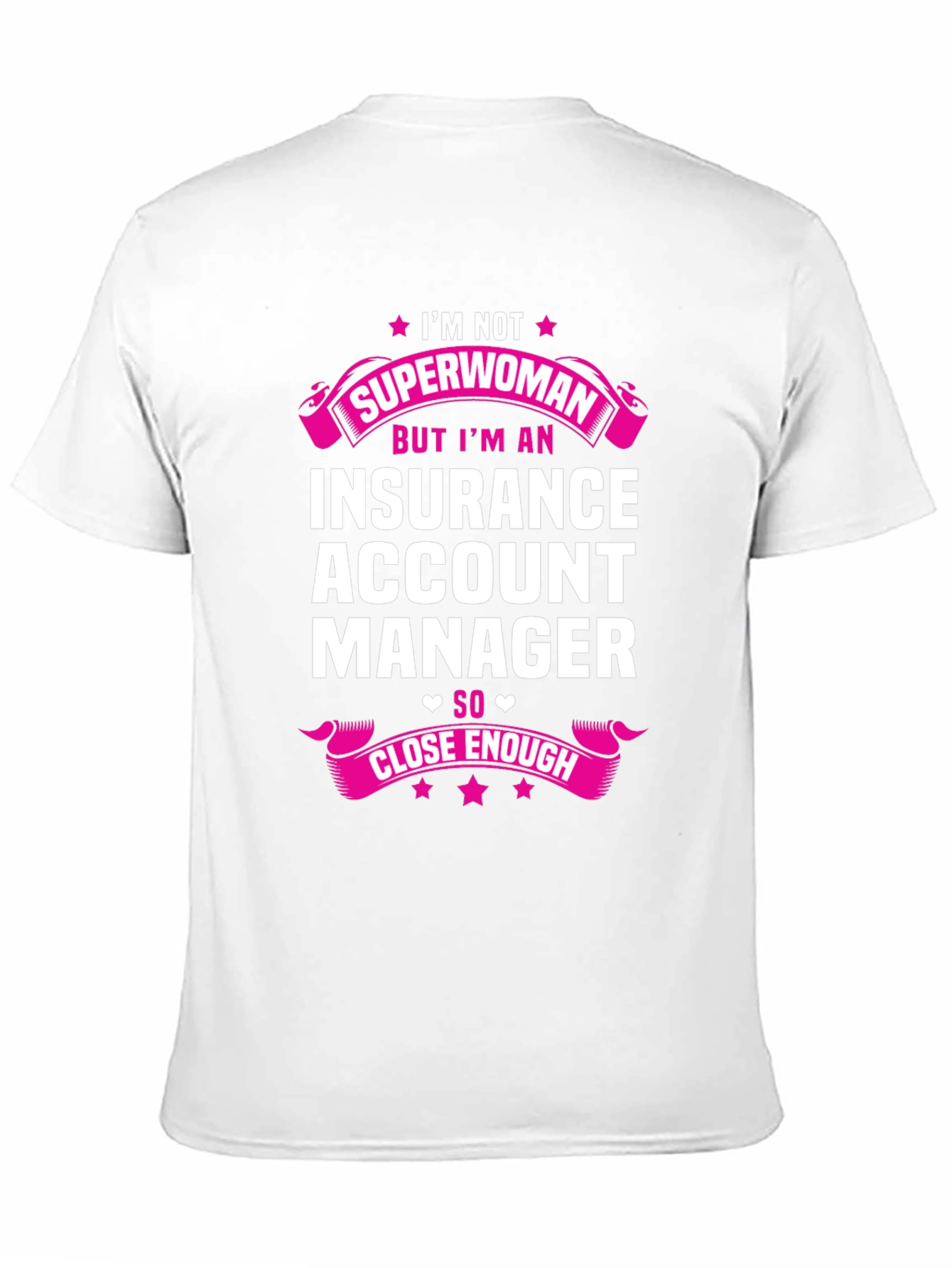 Black Insurance Account Manager Superwoman T-Shirt view 11