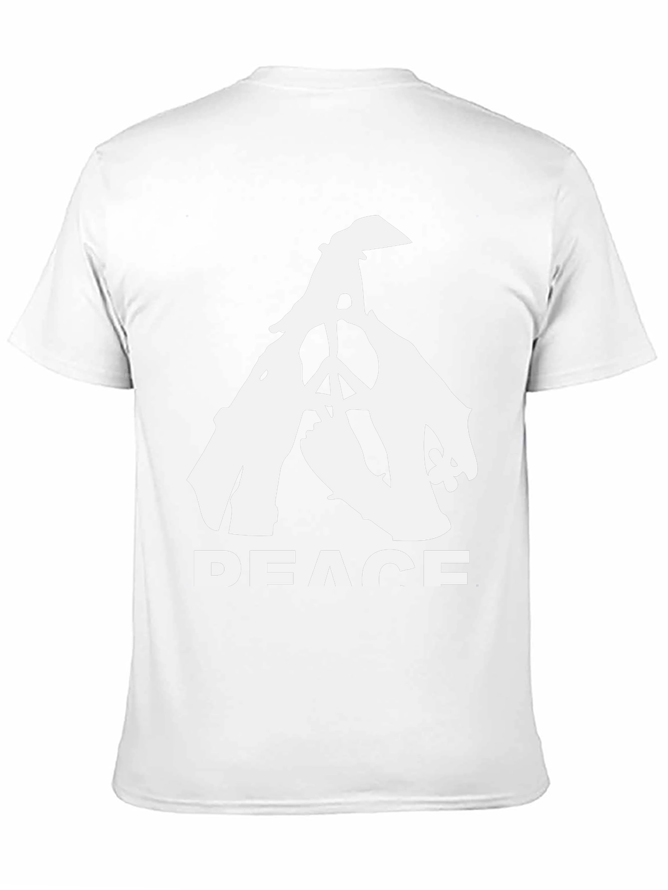 Black Peace Dove T-Shirt - Black Cotton Blend Tee view 11