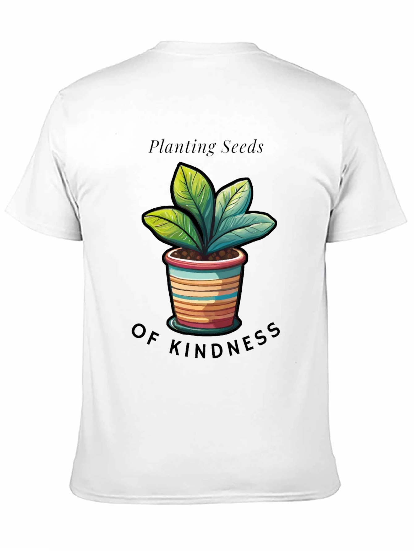 Black Planting Seeds of Kindness Graphic Tee view 11