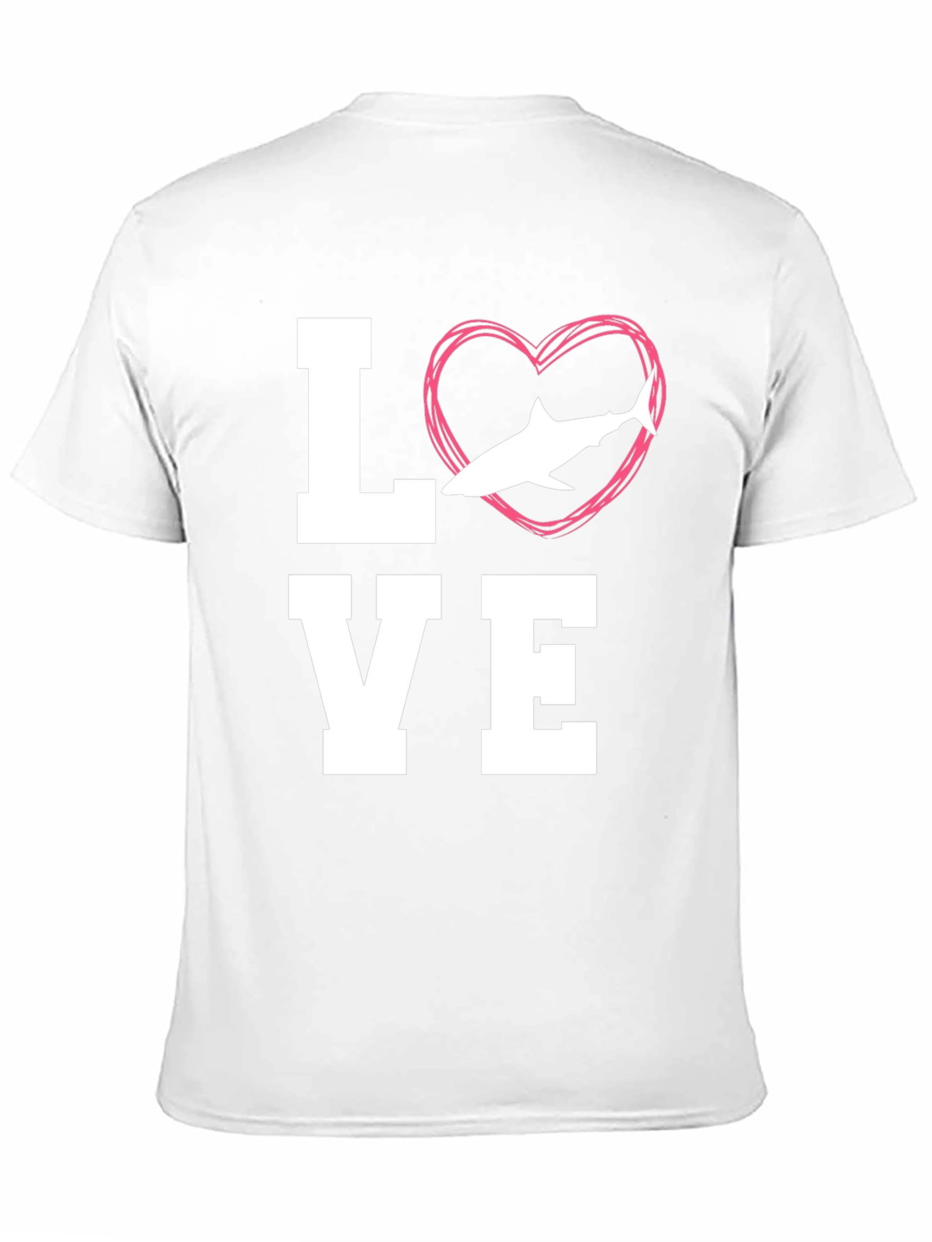 Black Love Shark Black T-Shirt - Animal Lover Tee view 11