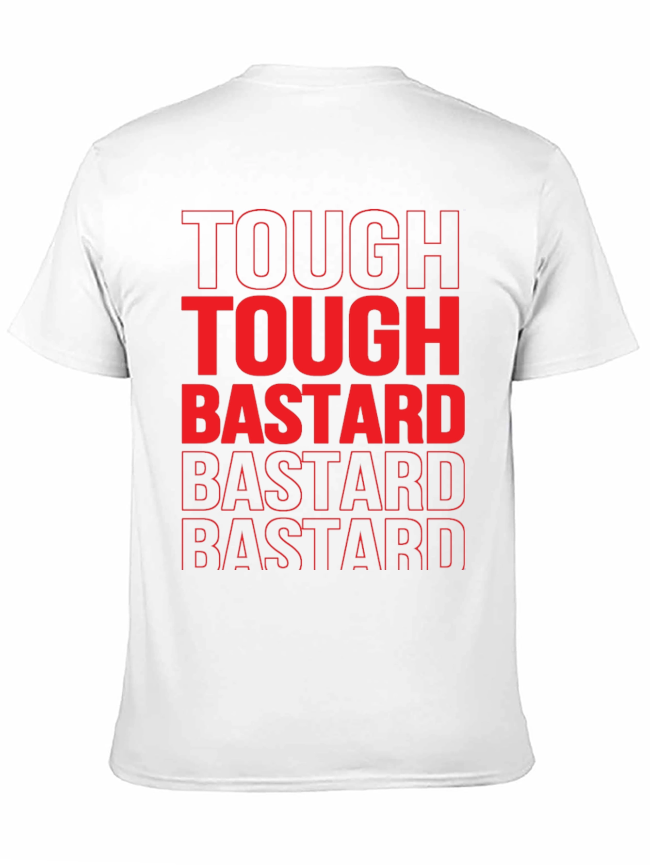 Black Tough Bastard Graphic Tee view 11