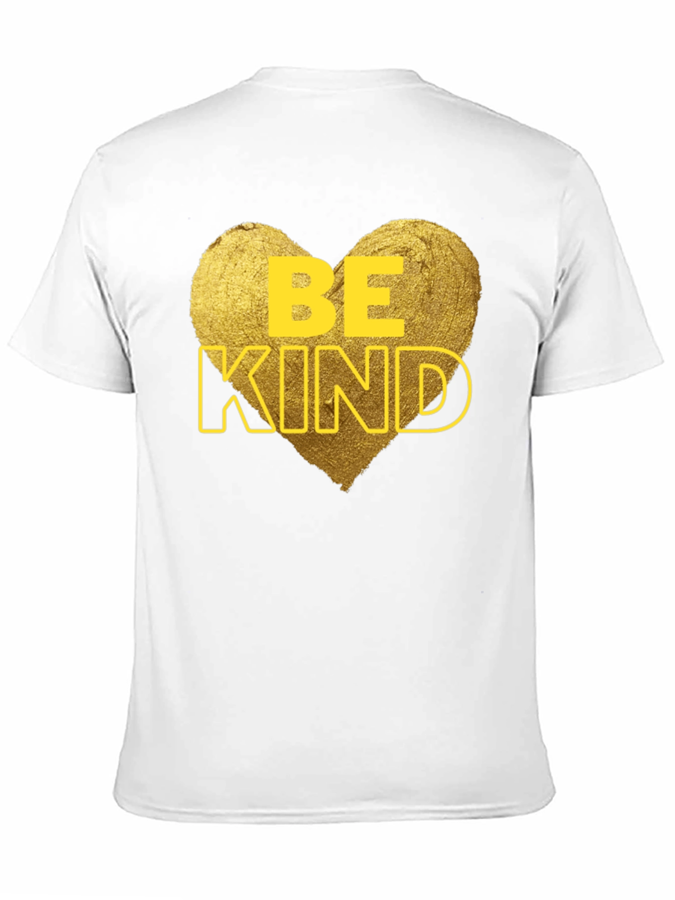 Black Be Kind Heart Graphic Tee - Black Cotton Casual T-Shirt view 11