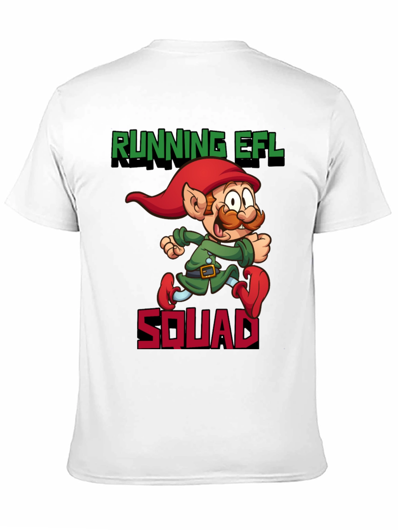 Black Running EFL Squad Graphic Tee - Black Cotton T-Shirt view 11