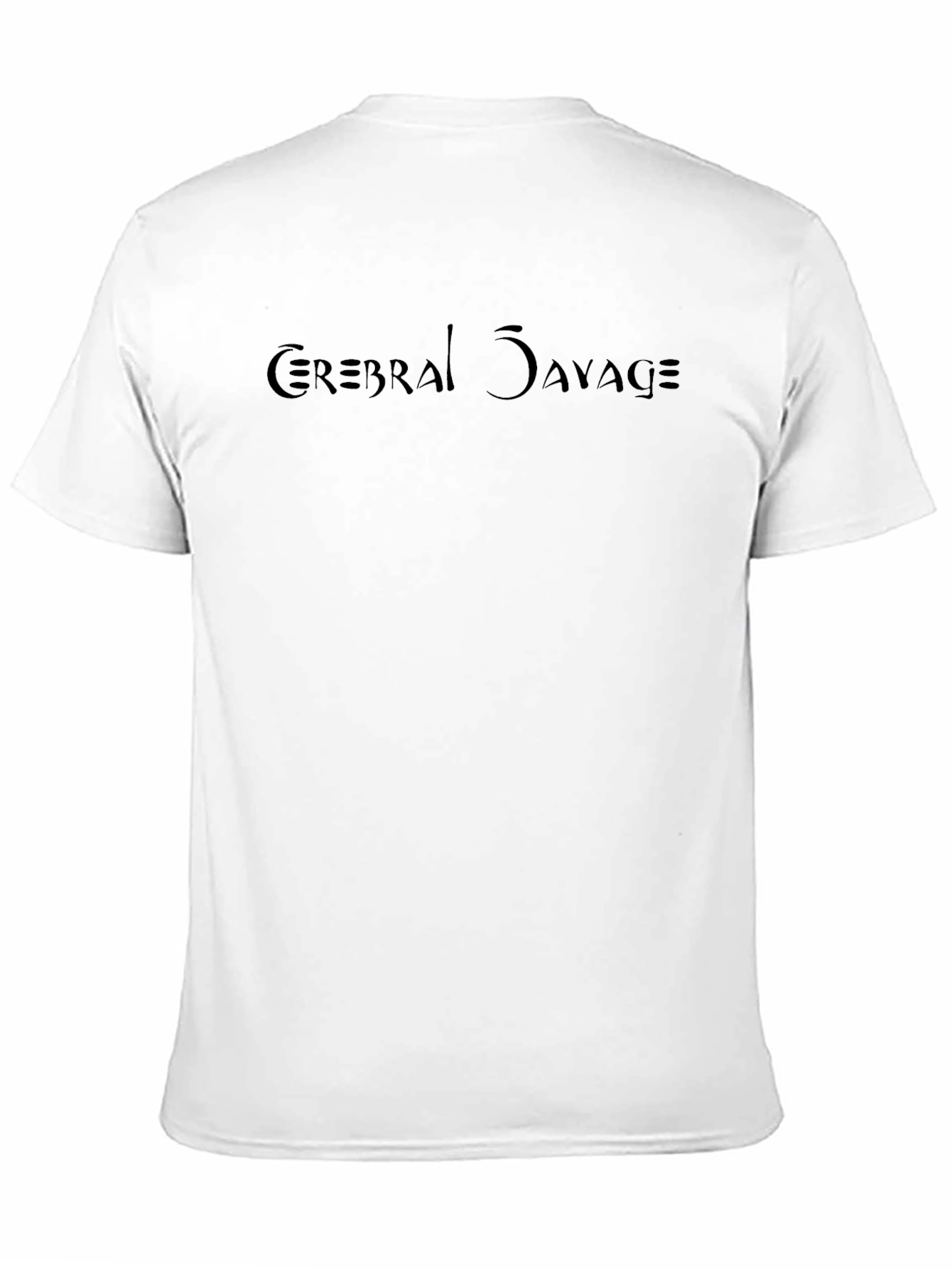 Black Cerebral Savage Black T-Shirt view 11