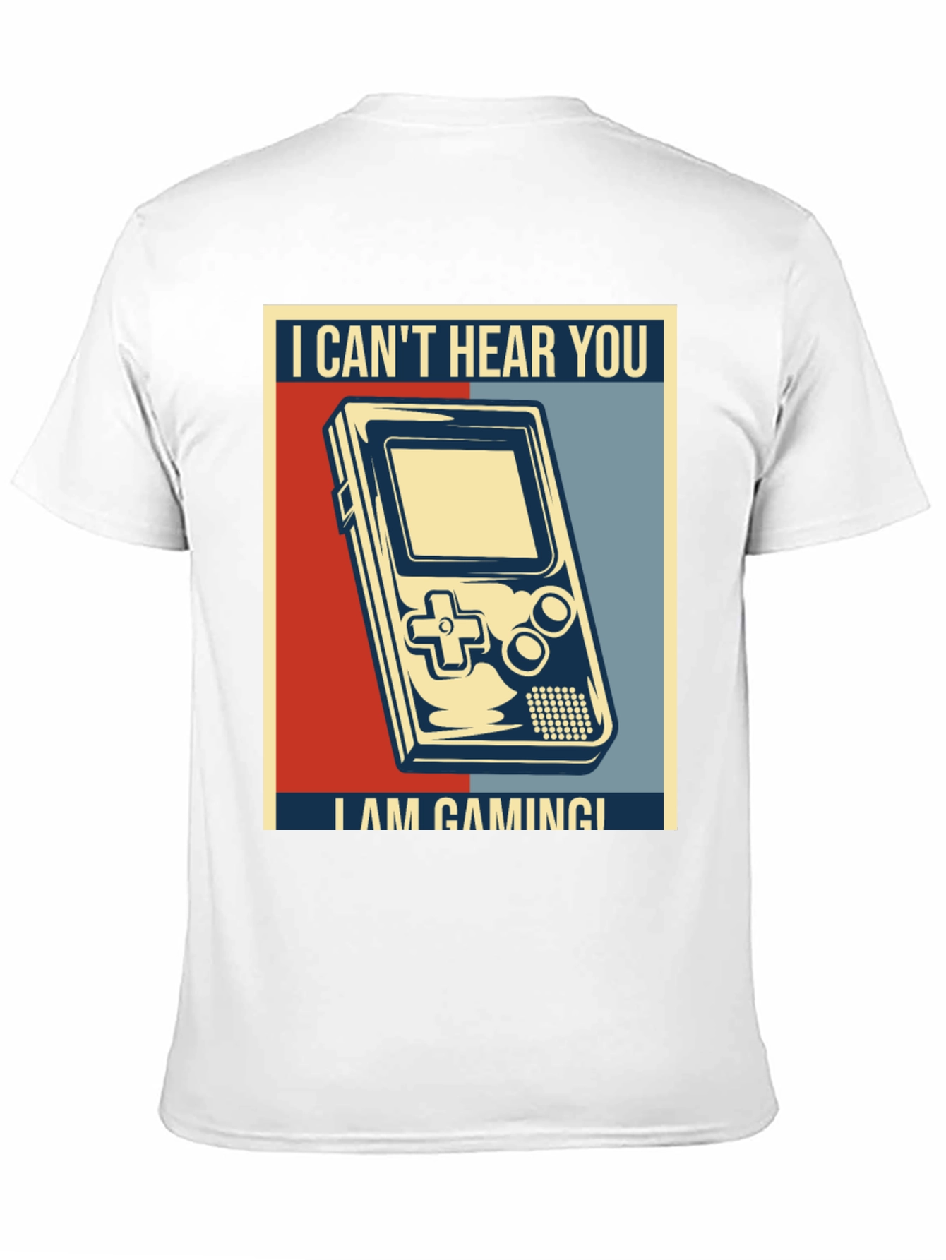 Black I Can't Hear You I'm Gaming T-Shirt view 11
