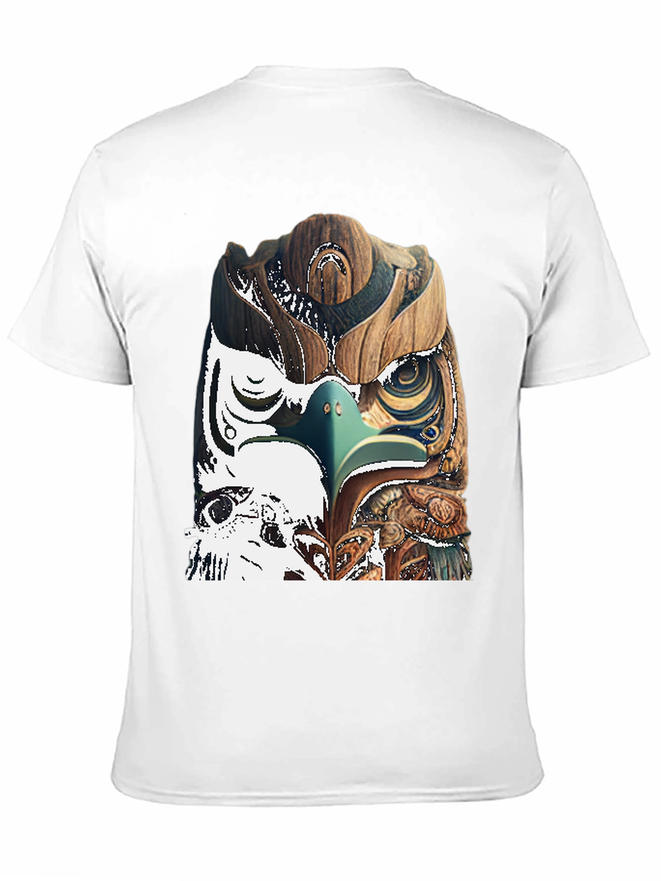 Black Wood Owl Graphic Tee - Unique Nature Style view 11